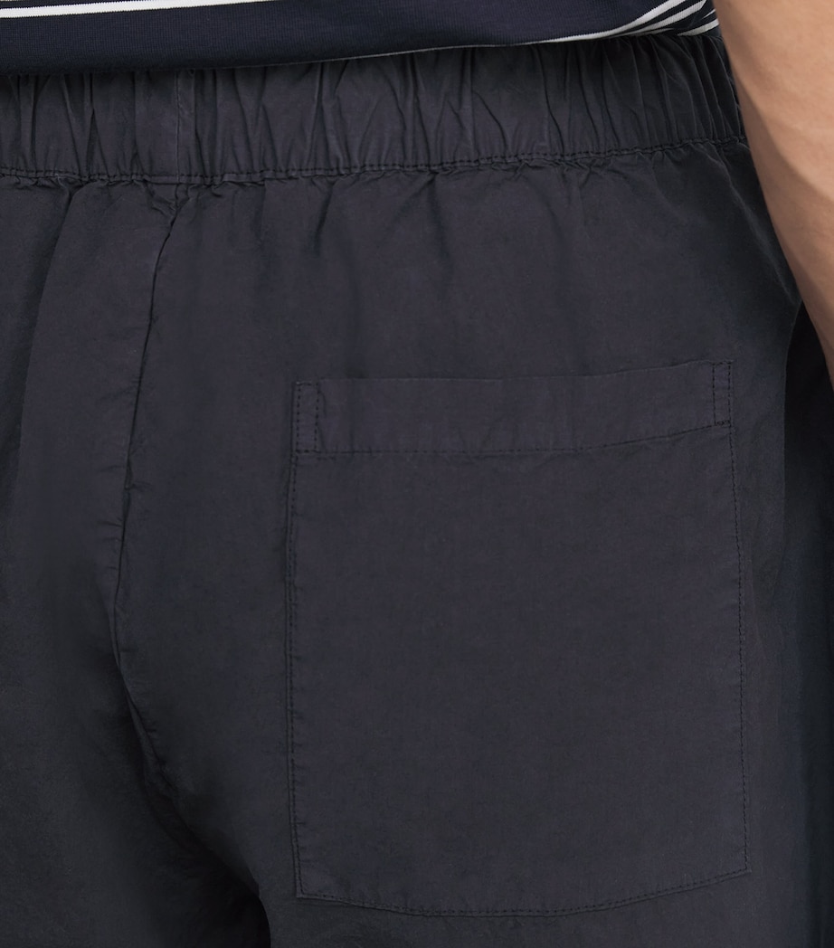 Cotton-Lyocell Drawstring Shorts DARK NAVY Image 6