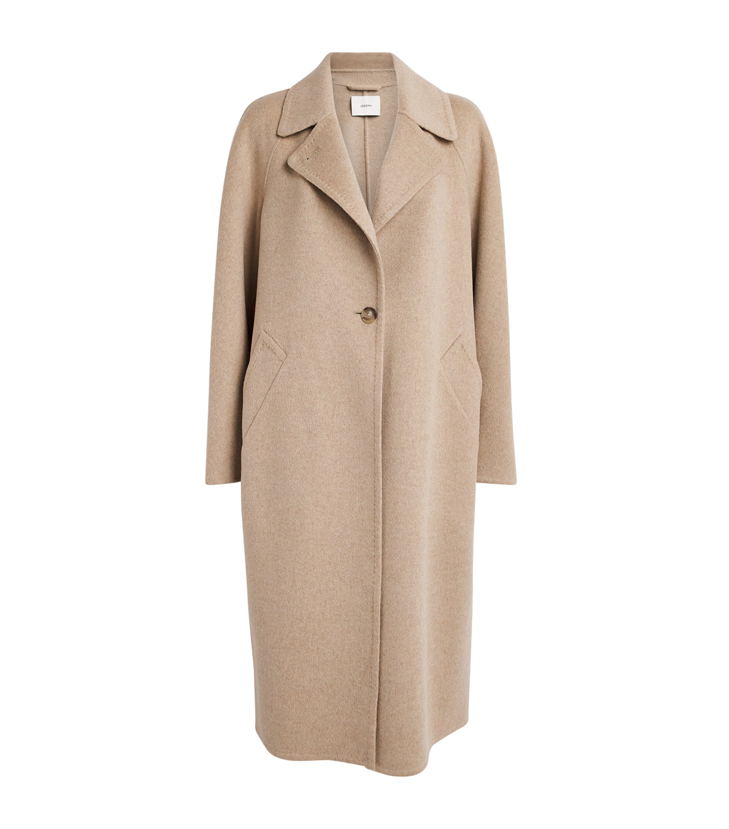 Joseph Womens Wool-Cashmere Franco Coat Powder Melange Image 1