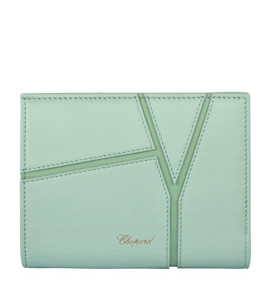 Medium Leather Diamond Wallet GREEN Image 1