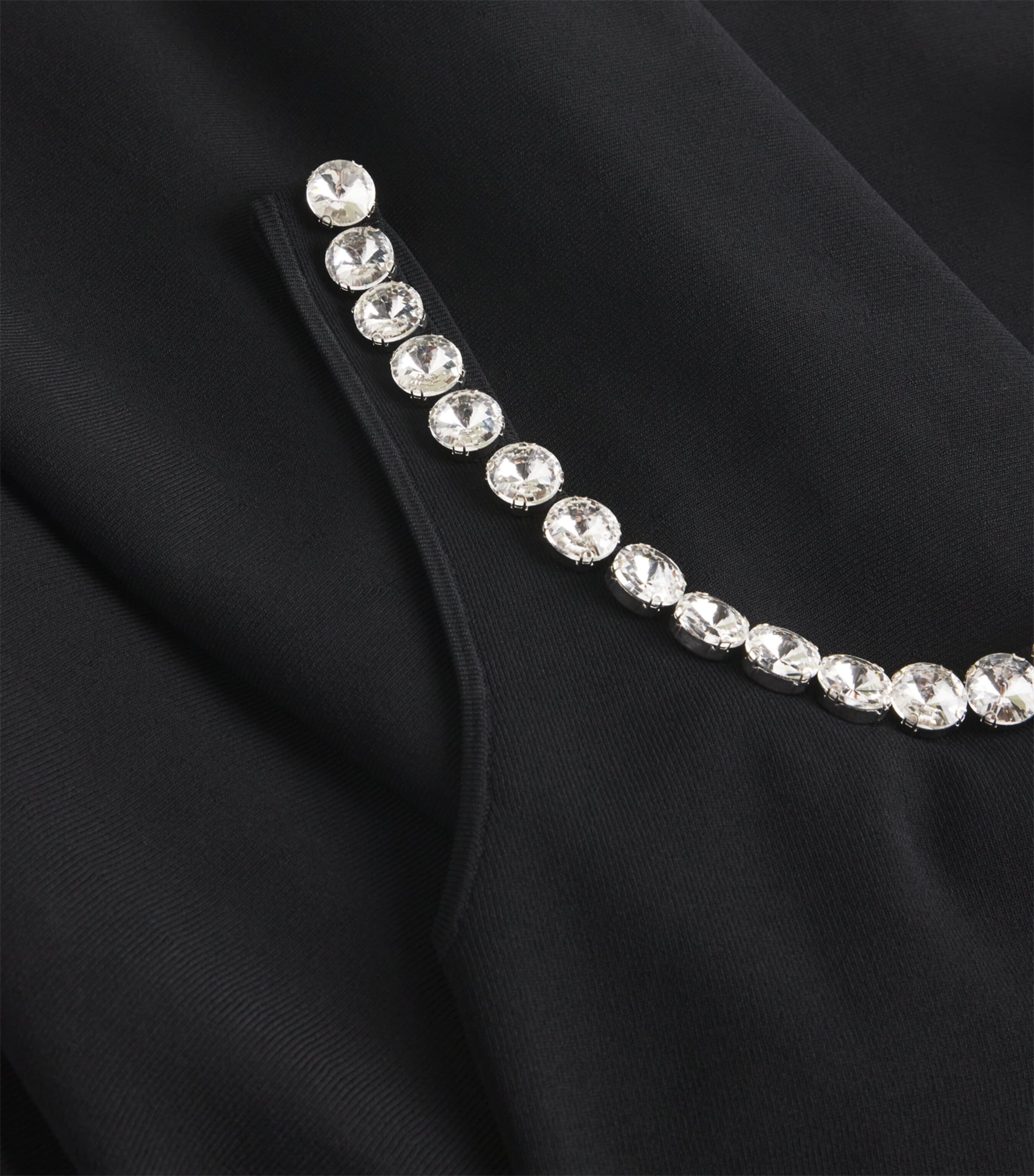 Embellished-Neck Mini Dress BLACK Image 5