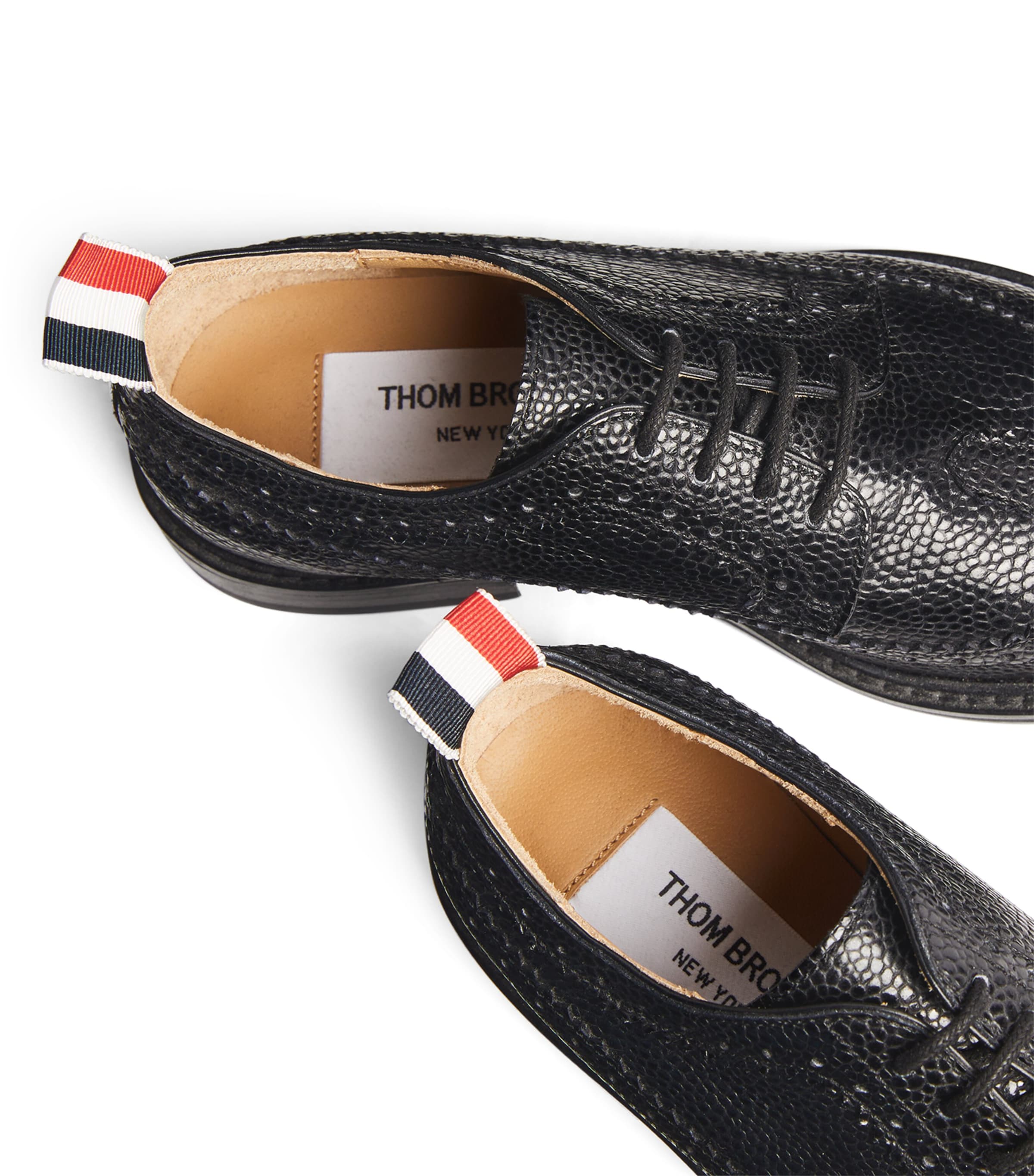 Leather Longwing Brogues BLACK Image 5
