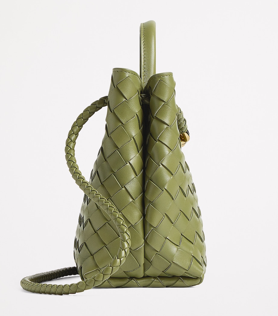Bottega Veneta Small Lambskin Andiamo Shoulder Bag Image 4