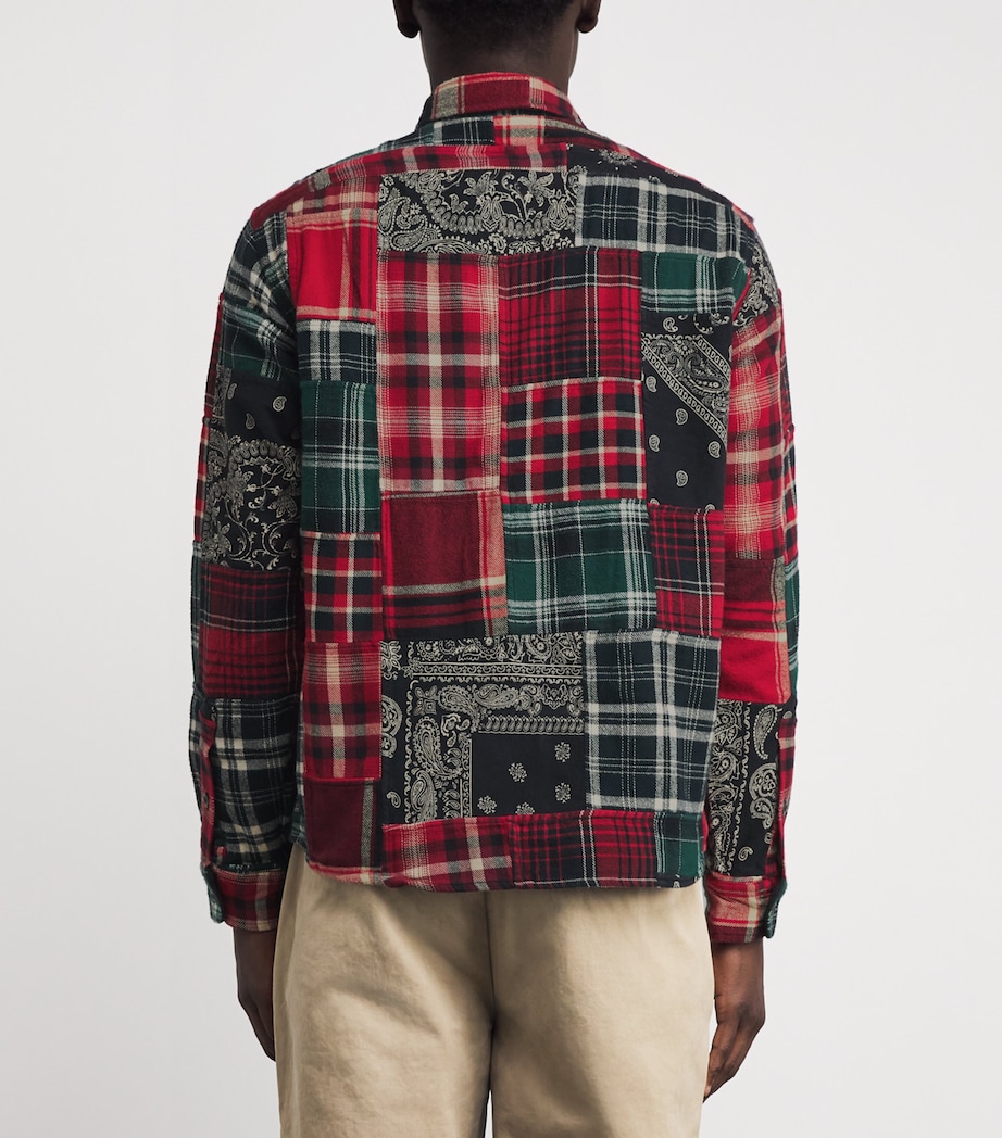 Cotton Flannel Patchwork Shirt MULTI Image 4