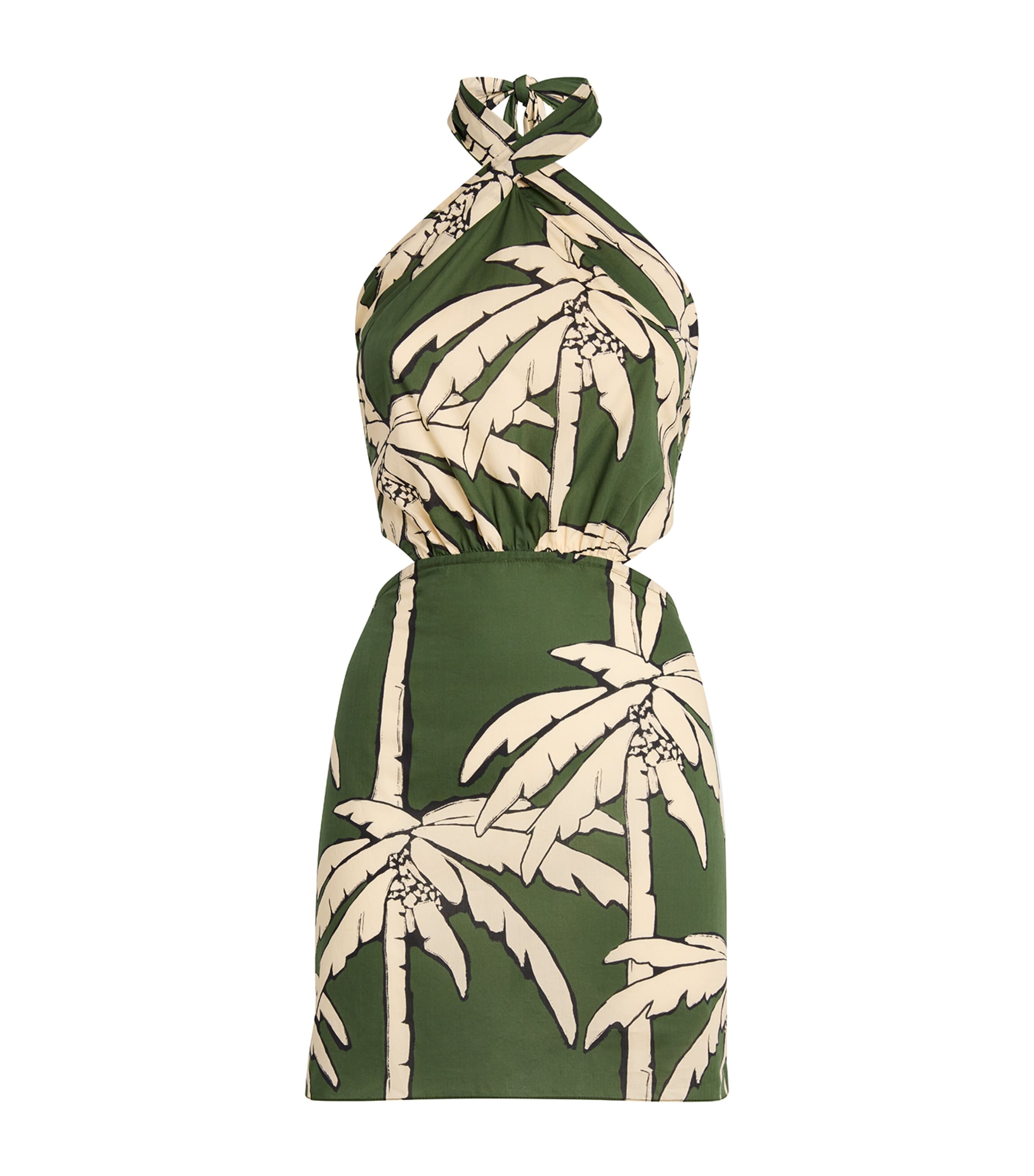 JOHANNA ORTIZ COTTON POPLIN PRINTED MINI DRESS