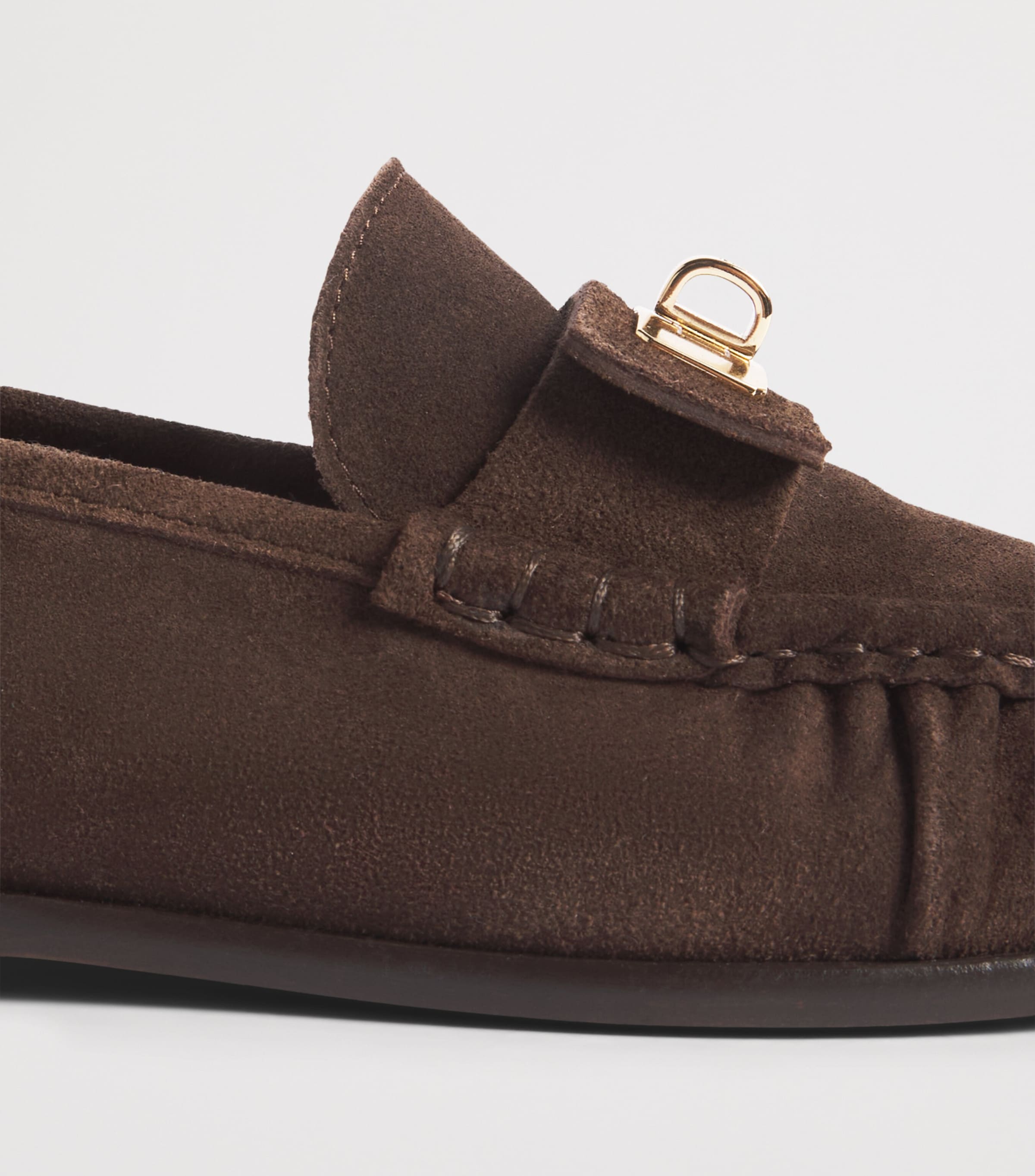 Sandro Paris Suede Loafers Brown Image 7