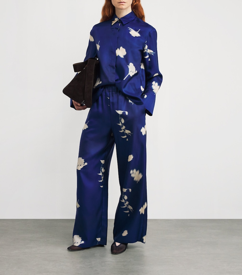 MM Womens Silk Eraclea Shirt China Blue Image 2