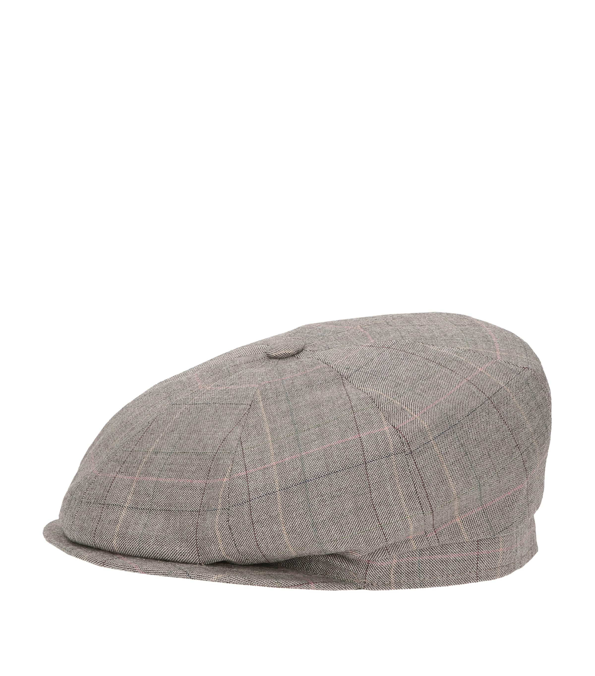 Borsalino Wool Cesare Flat Cap In Gray