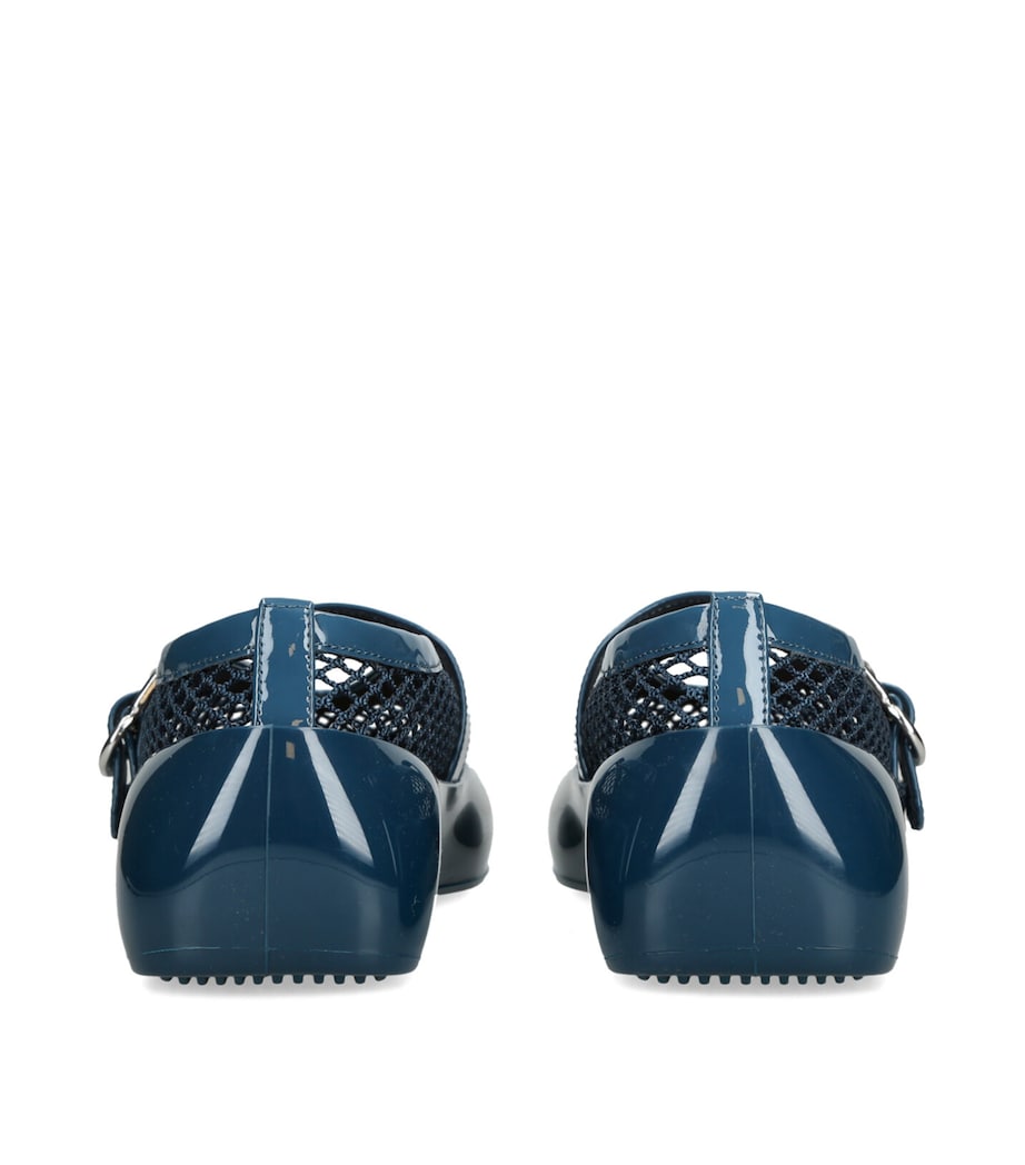 Rubber Ballet Flats BLUE Image 2