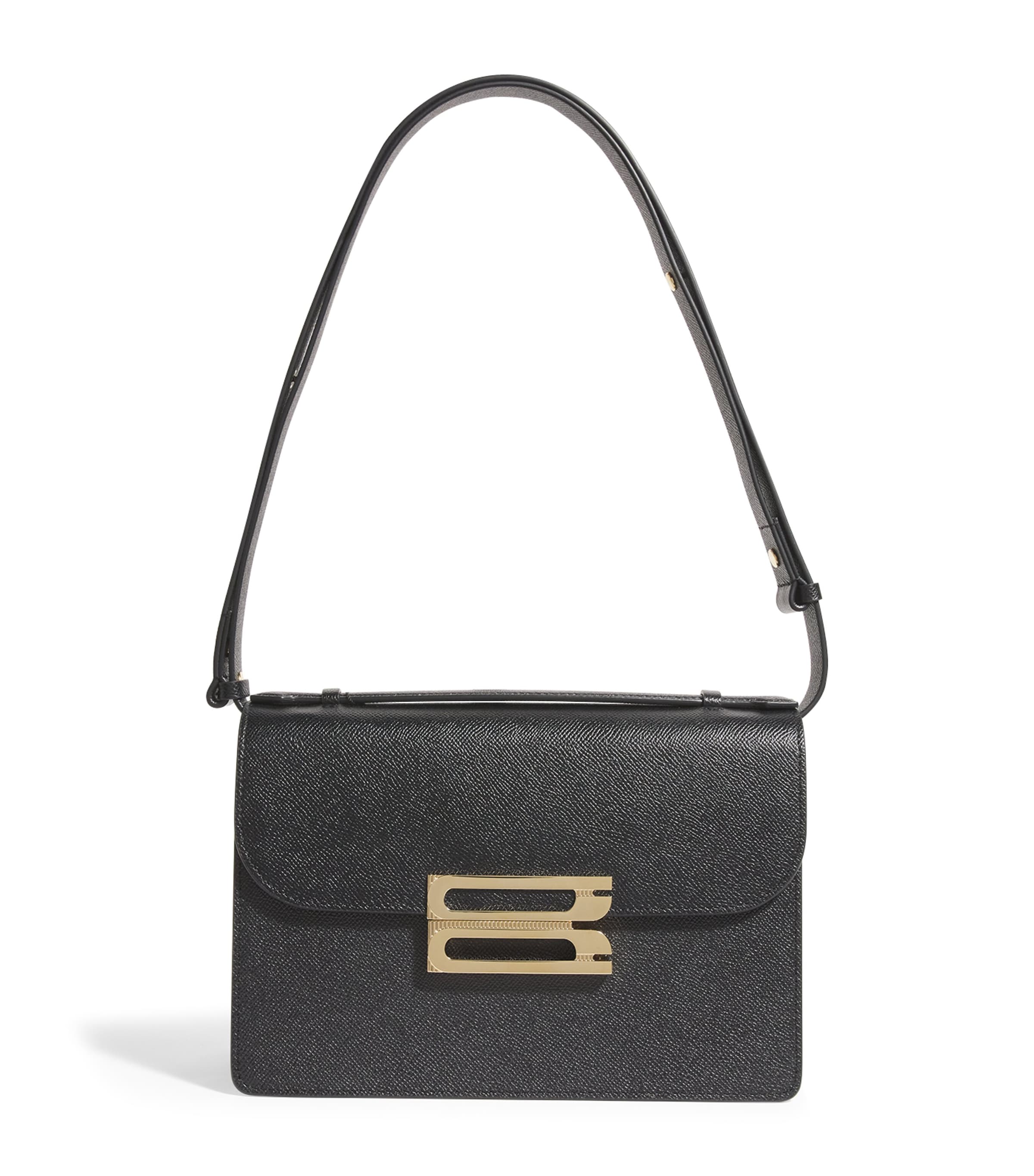 Victoria Beckham Leather B-Buckle Dorian Top-Handle Bag | Women Bags | Top Handle Bags | Designers | Victoria Beckham