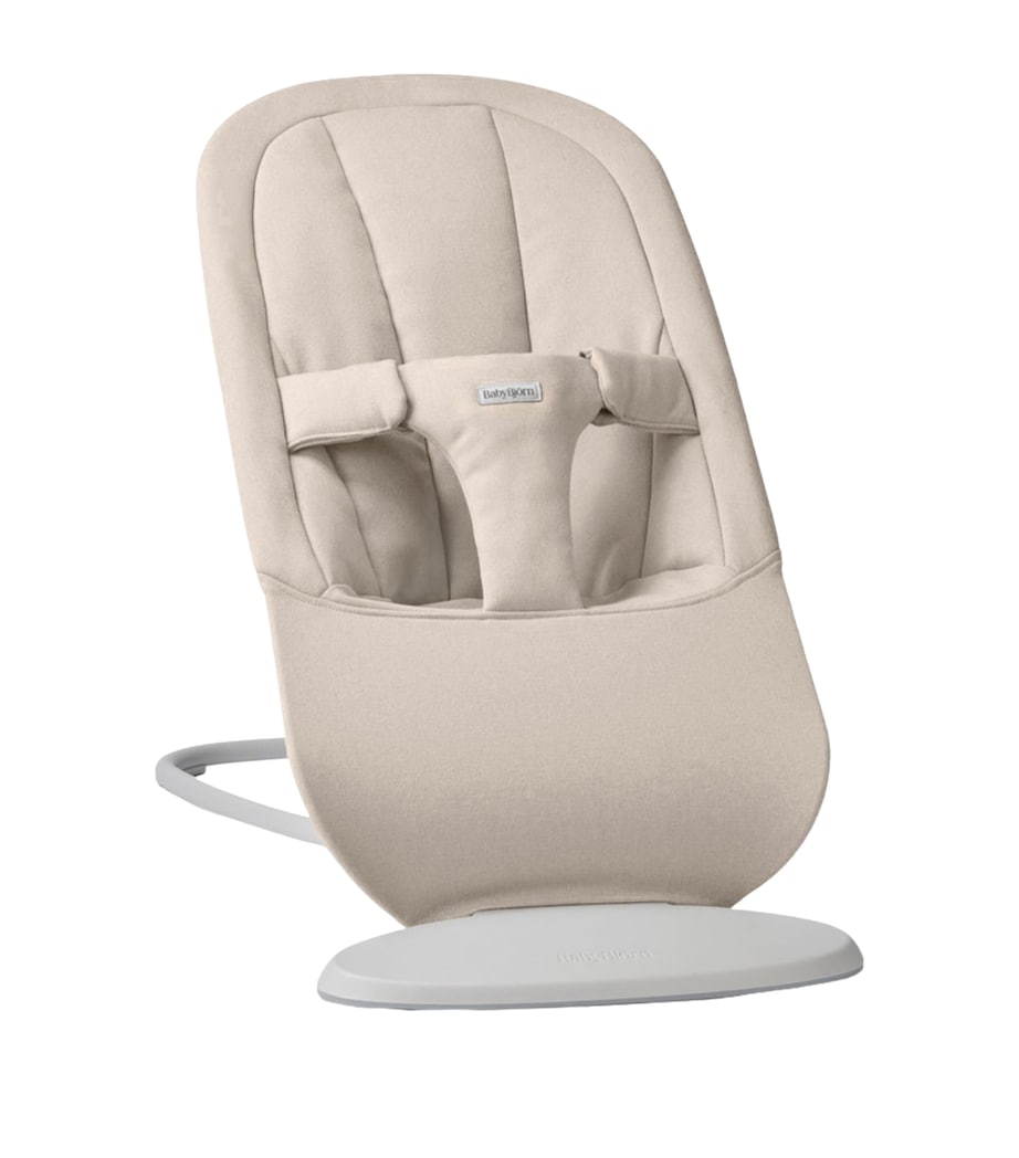 BabyBjörn Woven Baby Bjorn Begin Bouncer Sand Grey Image 1