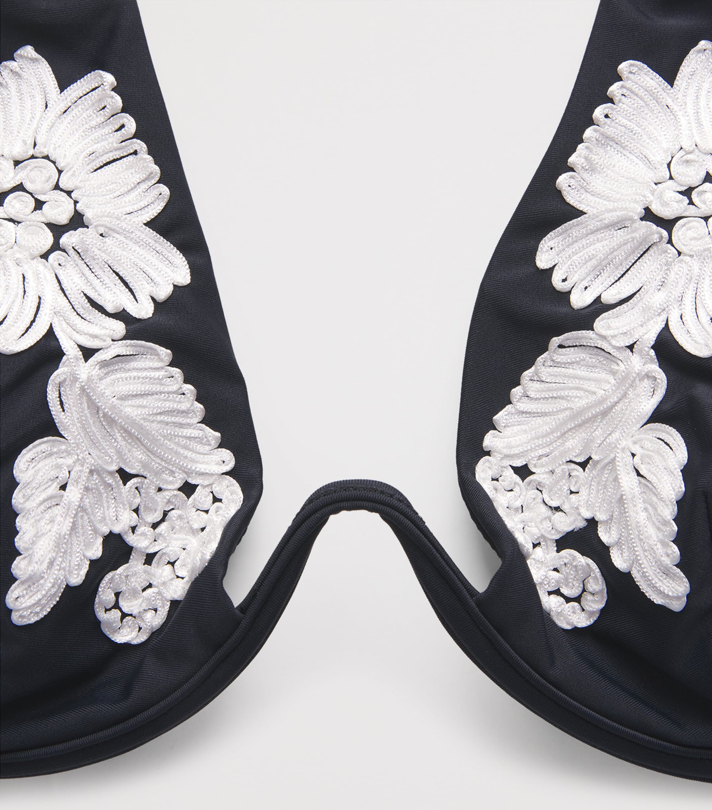 Embroidered Rosie Bikini Top BLACK MULTI Image 4