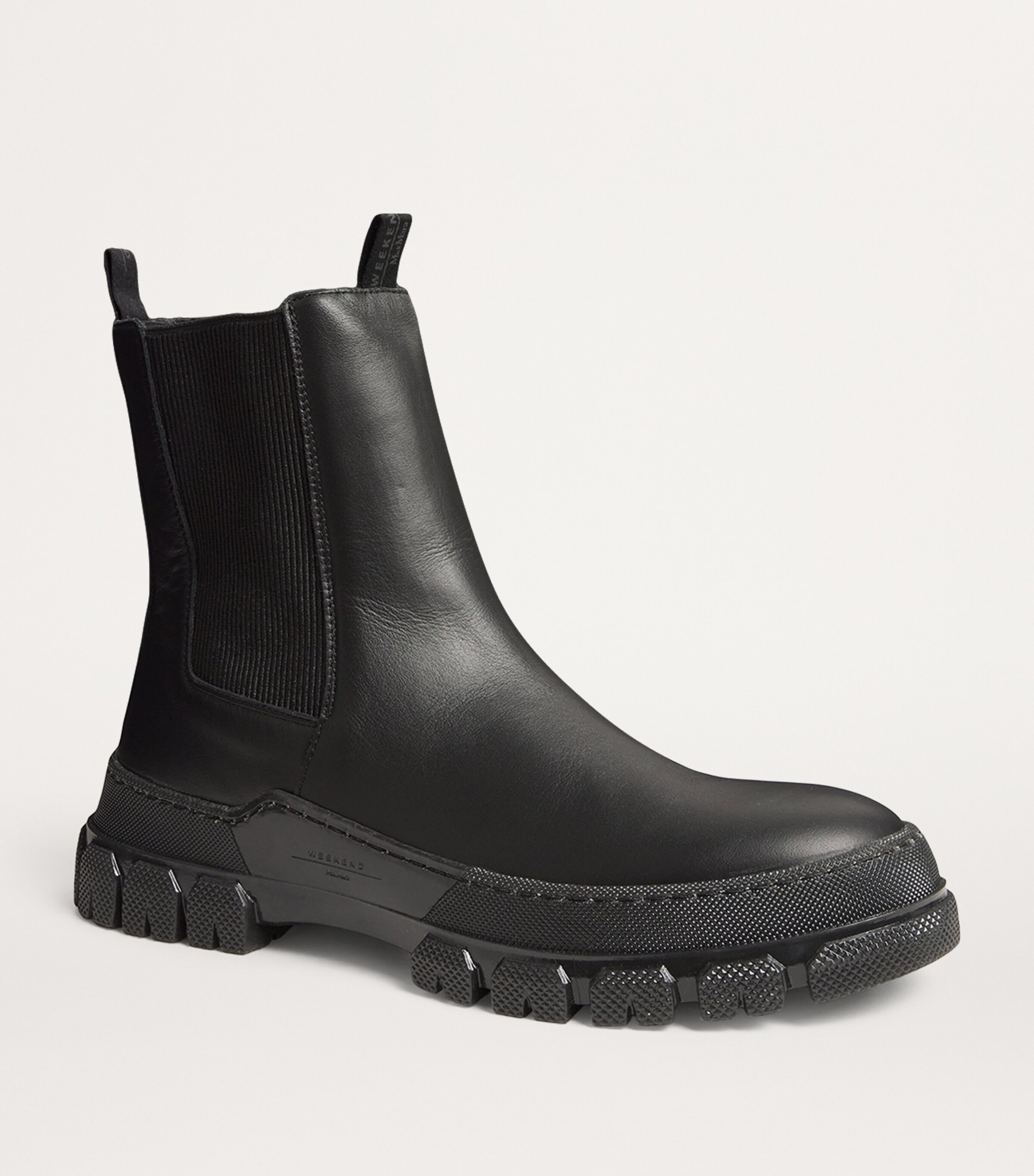 Weekend Max Mara Black Leather Chelsea Boots | Harrods UK