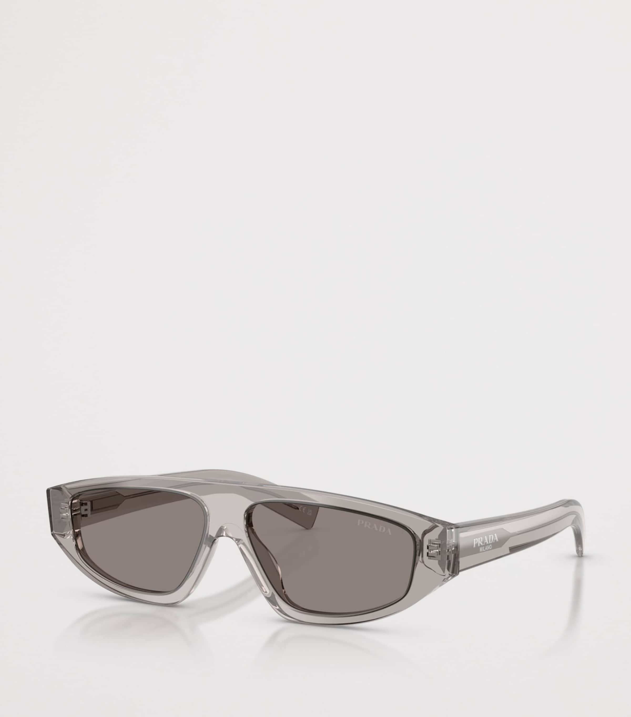 Prada PR C02S  Irregular Sunglasses Grey Image 2