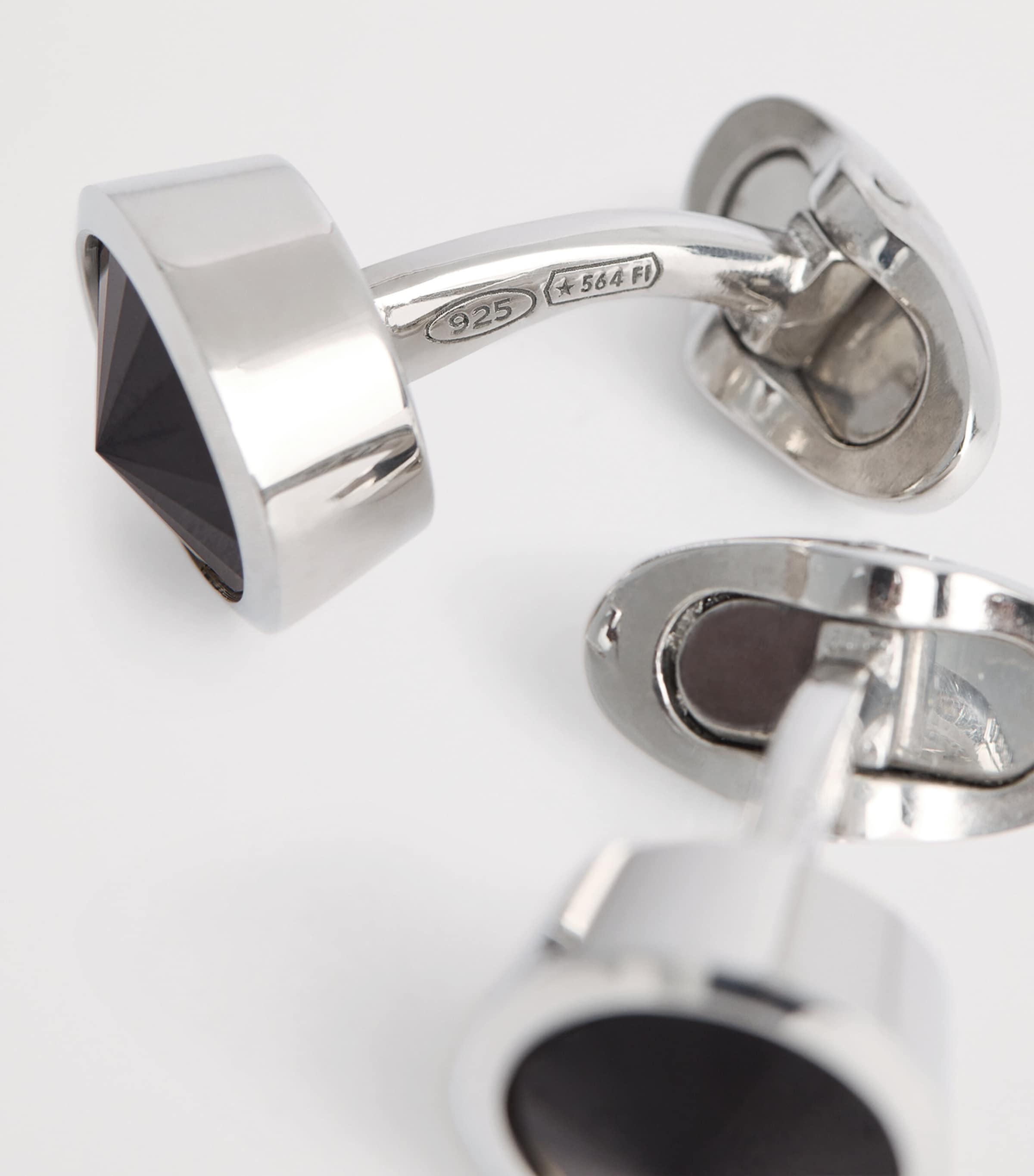 Giorgio Armani Sterling Silver Embellished Cufflinks | Harrods AE