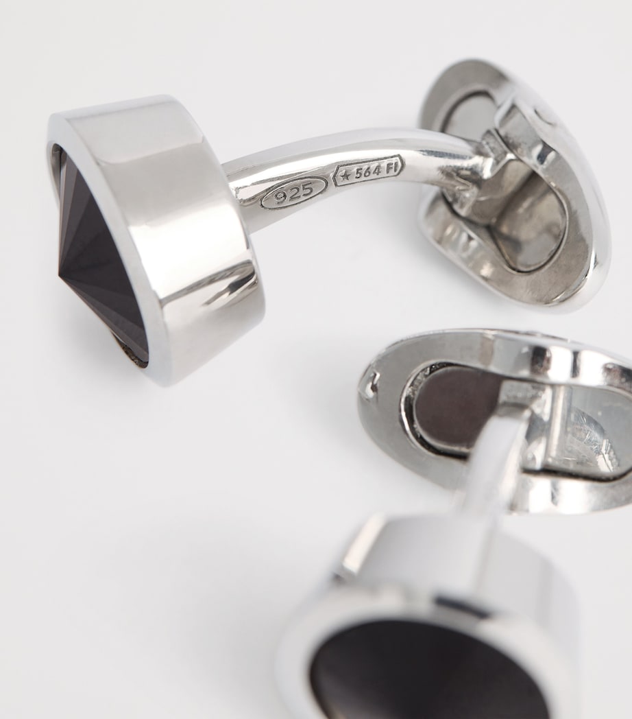 Sterling Silver Embellished Cufflinks UC001 Image 6
