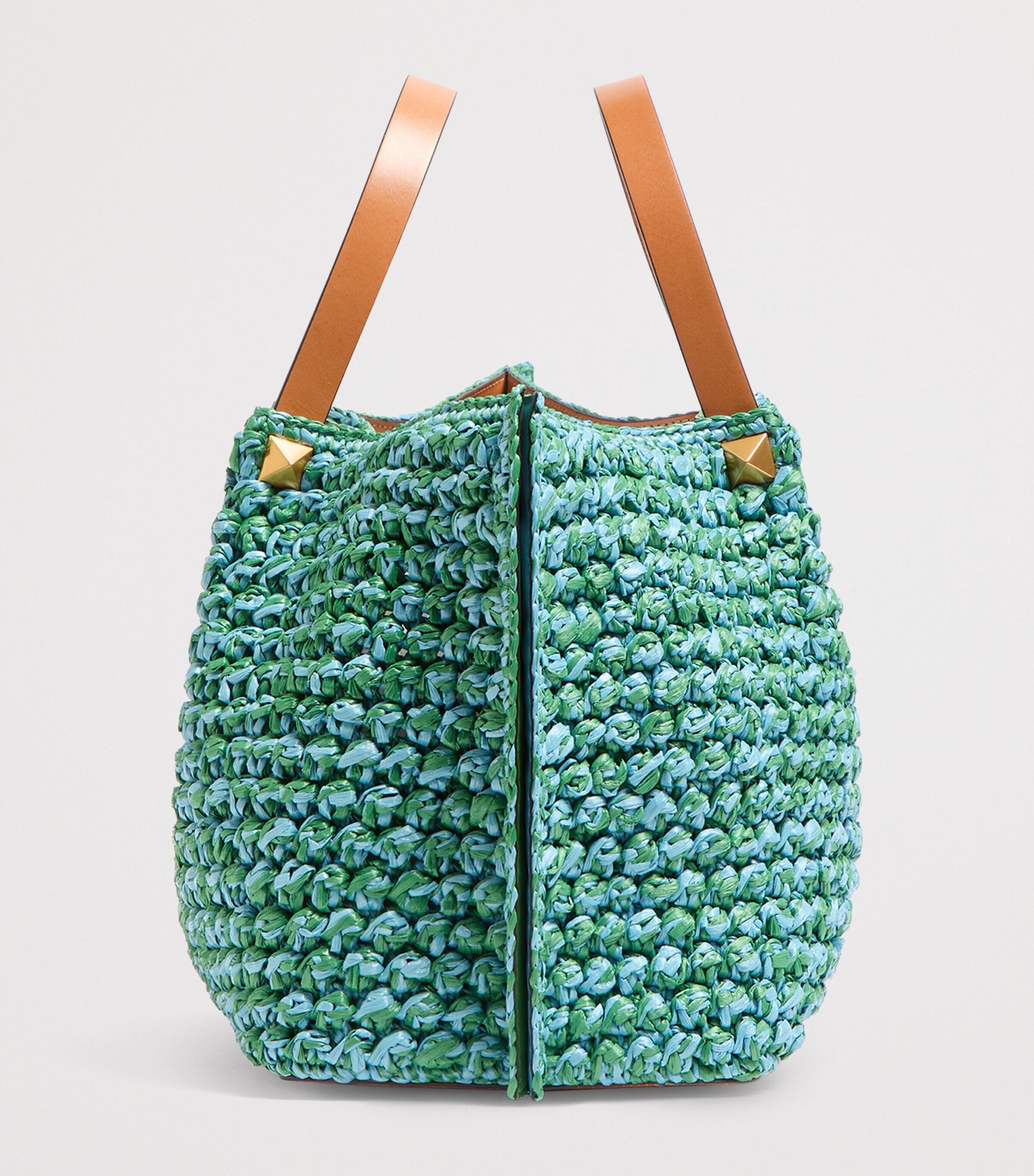 Valentino Garavani Medium Raffia VLogo Signature Tote Bag