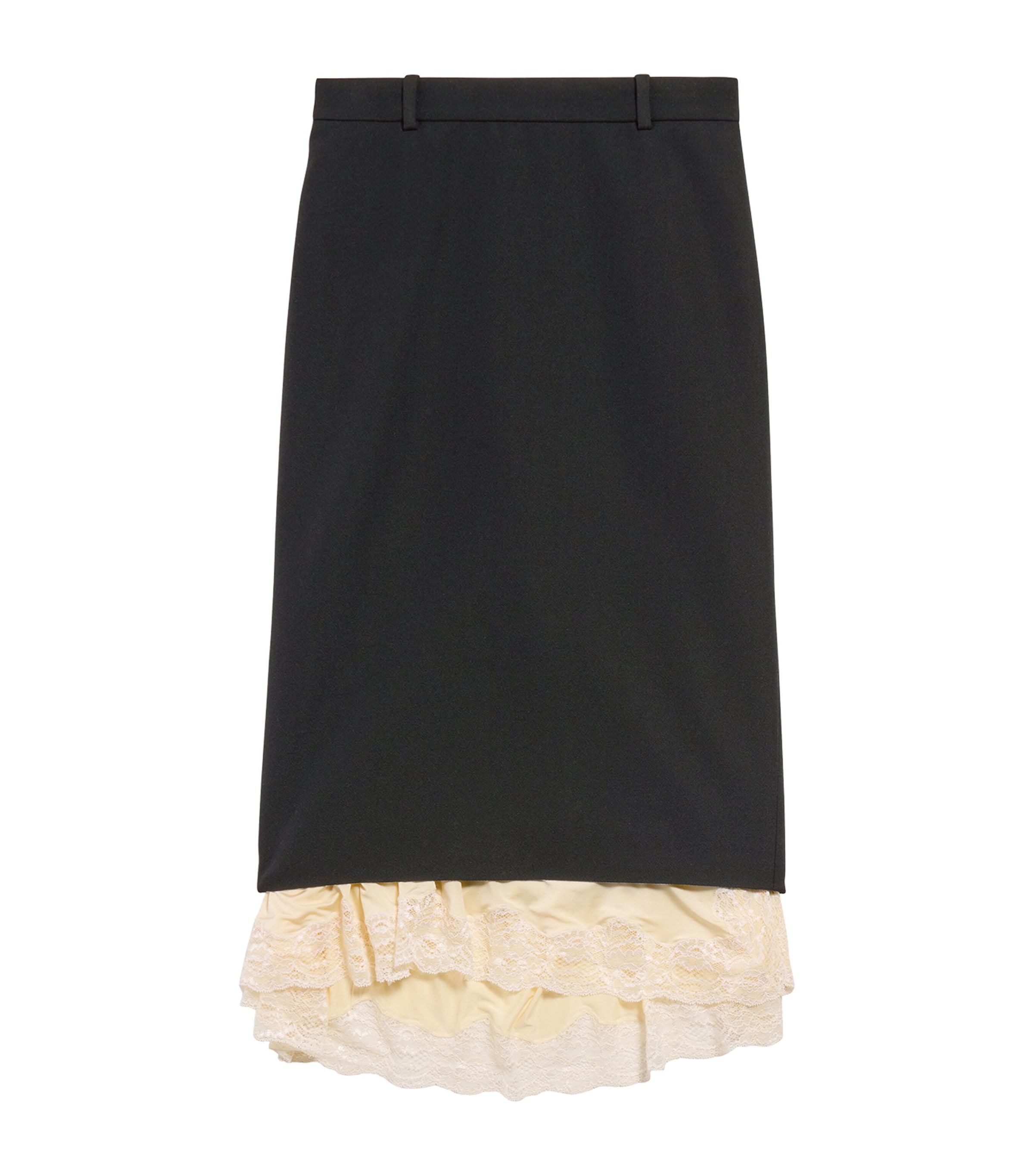 Balenciaga Womens Barathea Wool Pencil Skirt Image 1