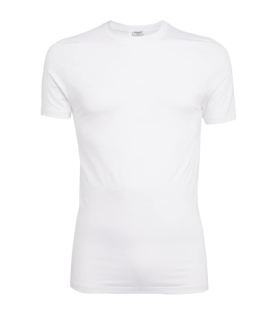 Stretch-Modal Pureness T-Shirt 01 WHITE Image 1
