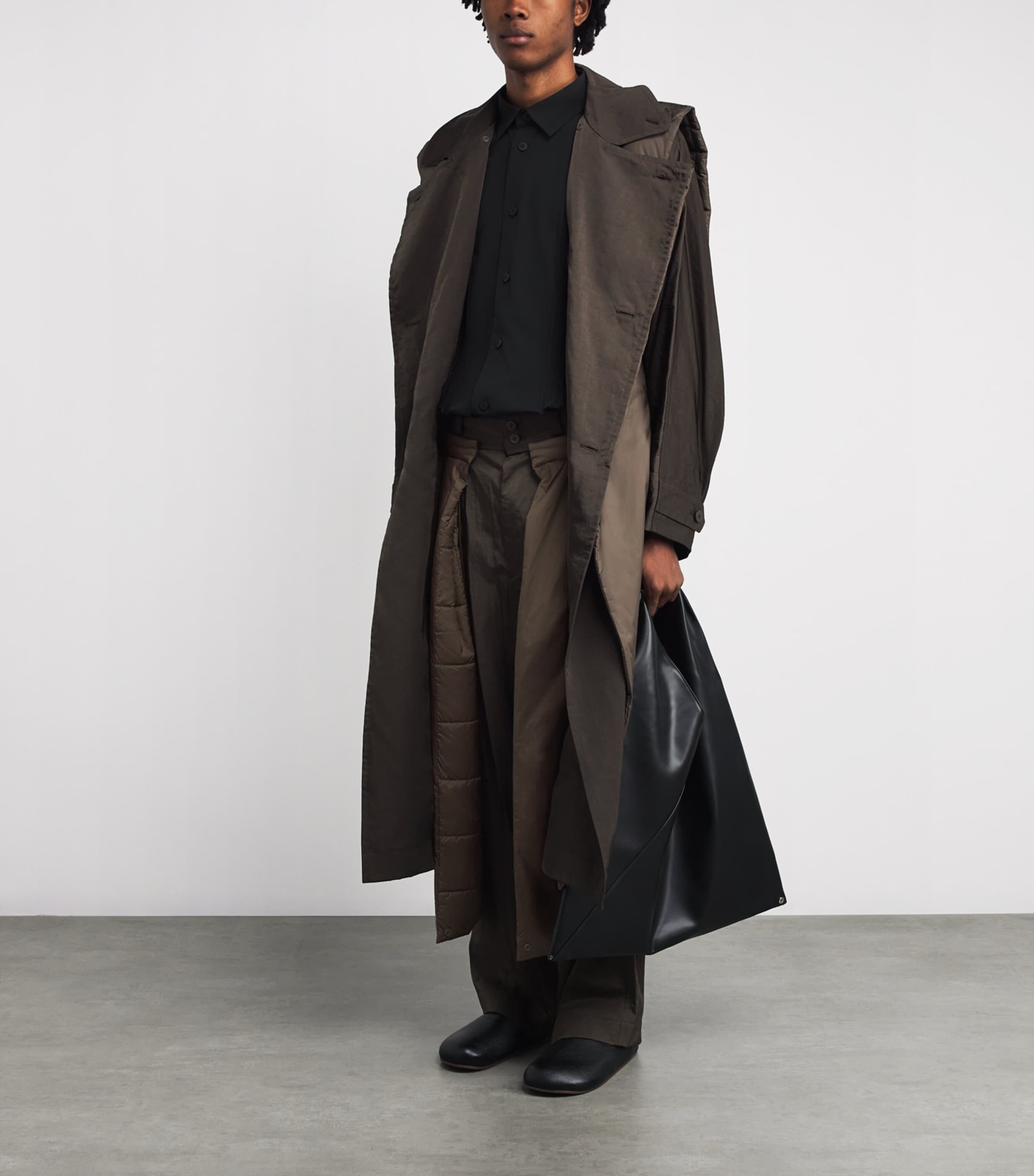 Detachable Linear Switch Trousers 65-KHAKI Image 2