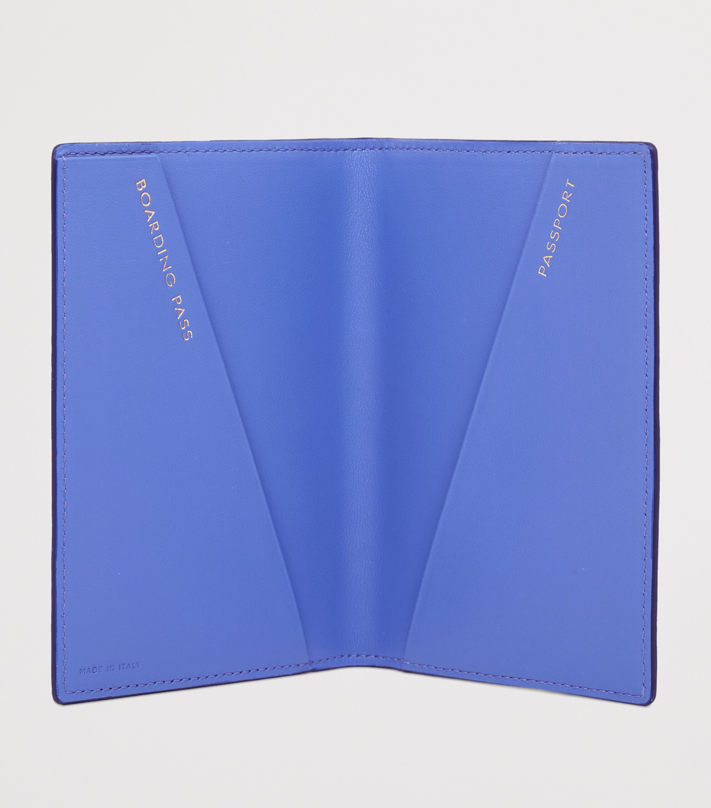 Smythson Calfskin Panama Passport Cover Ultra Violet Image 2
