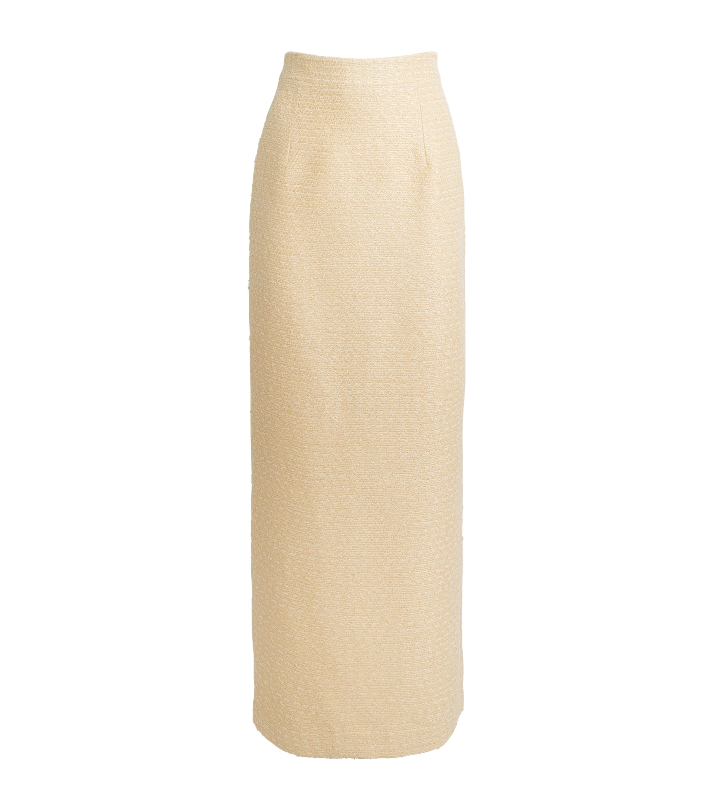 Huishan Zhang Womens Tweed Vania Pencil Skirt Pale Yellow Image 1