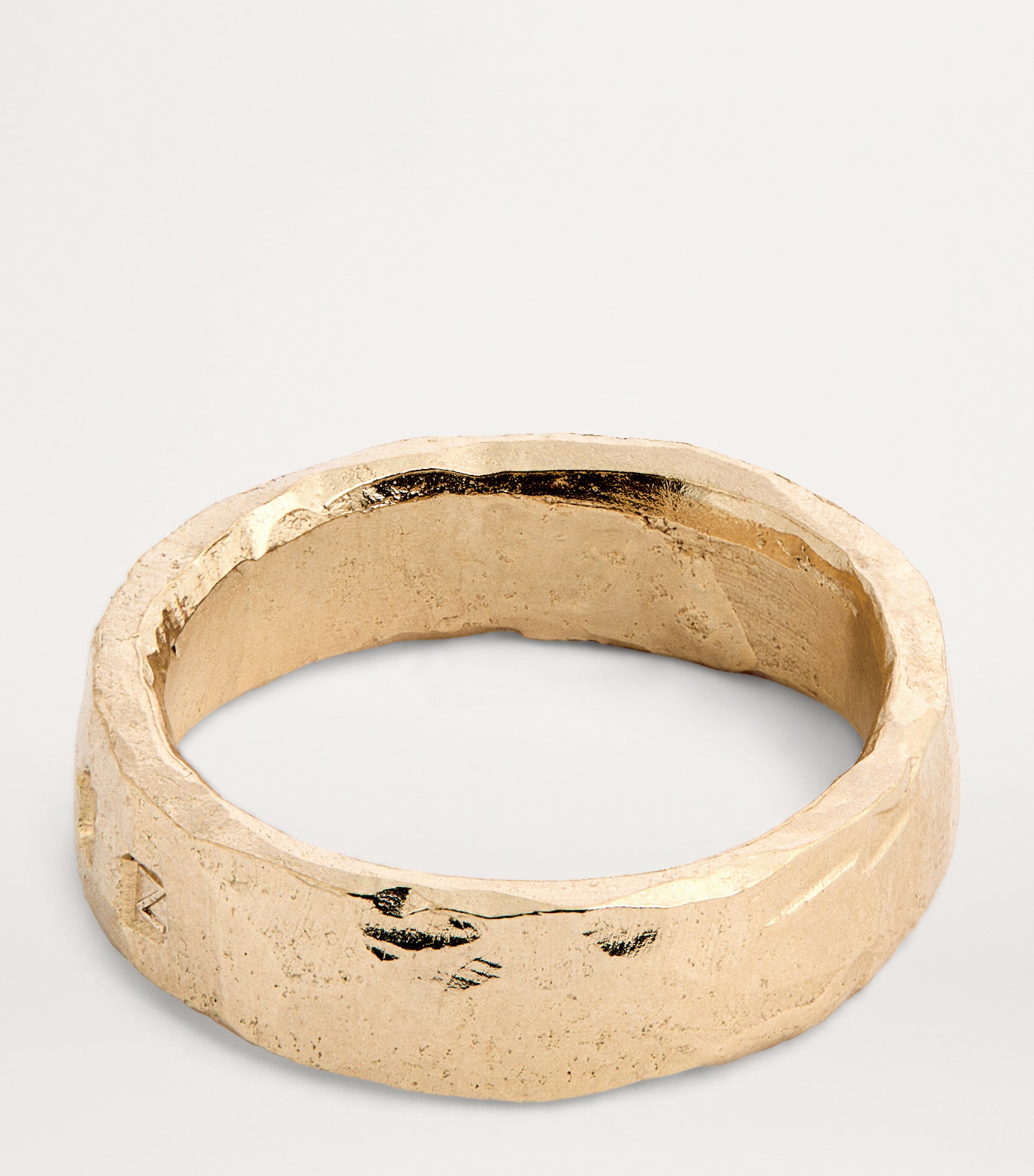 Yellow Gold Hallmark Band Ring GOLD Image 3