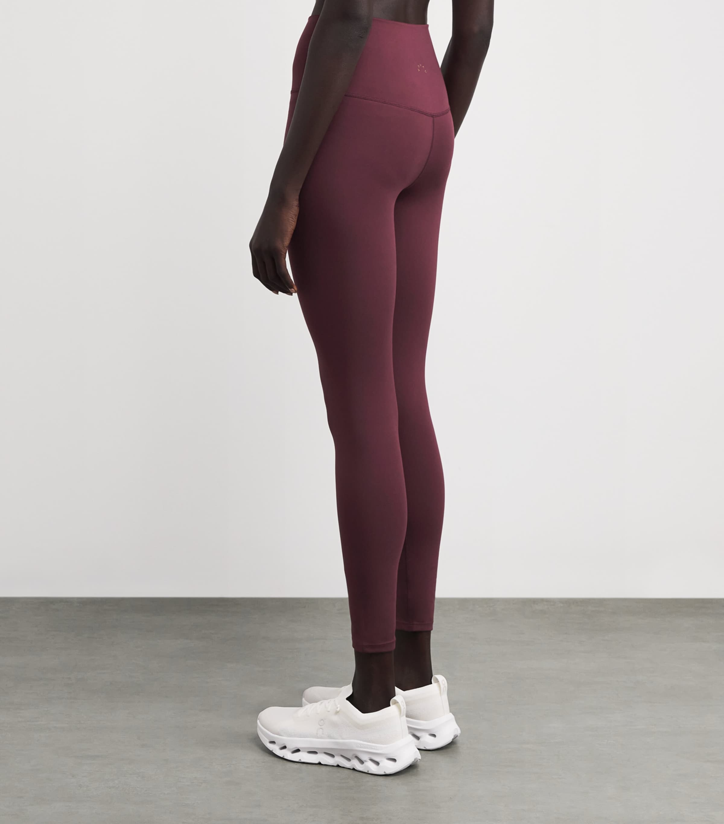 FreeSoft High-Rise Sports Leggings BURGANDY Image 4