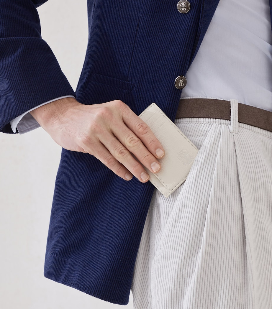 Grained Leather Card Holder C7208 Image 2