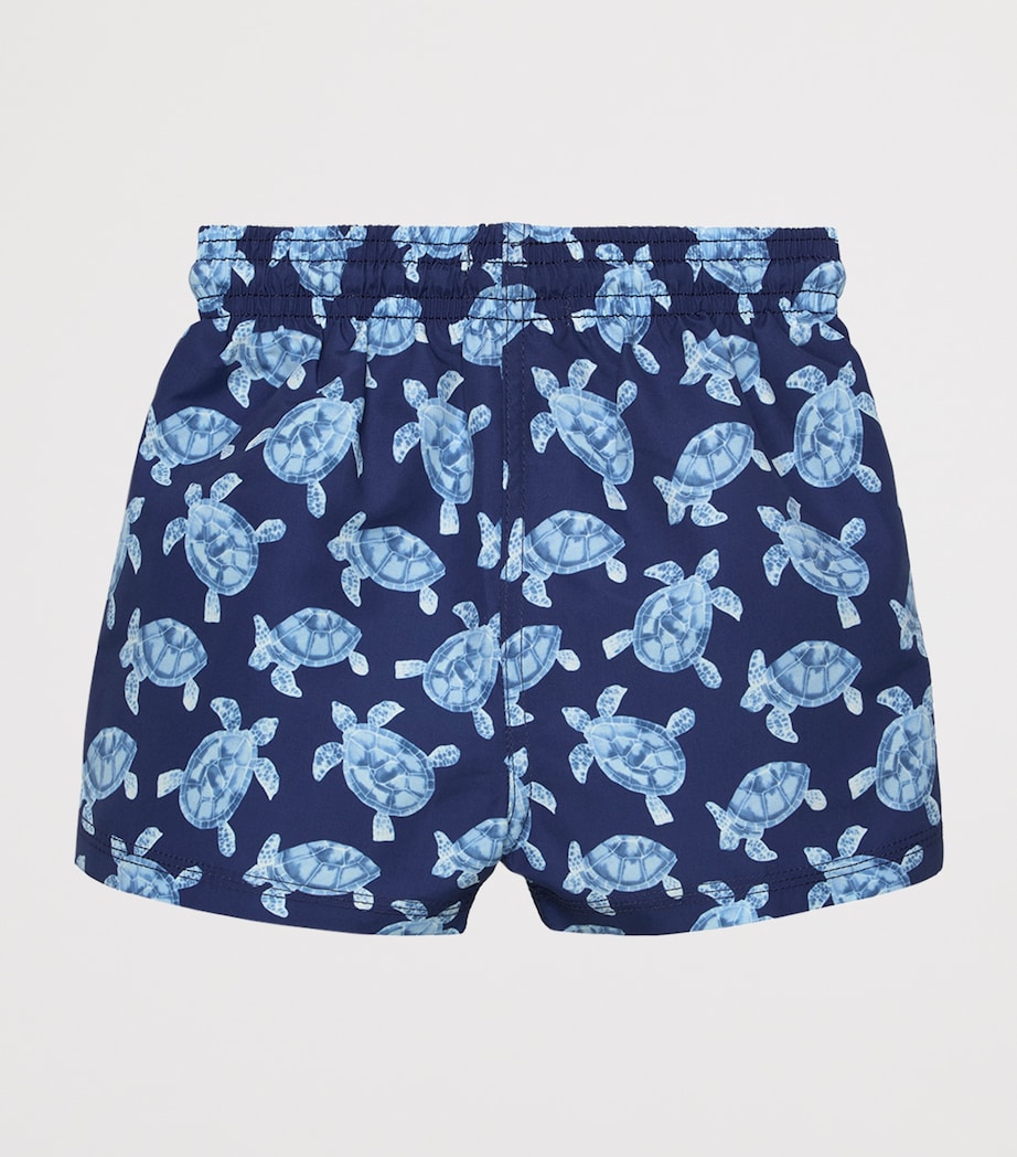Trotters Turtle Print Swim Shorts (3-24 Months) Navy/turtle Image 2