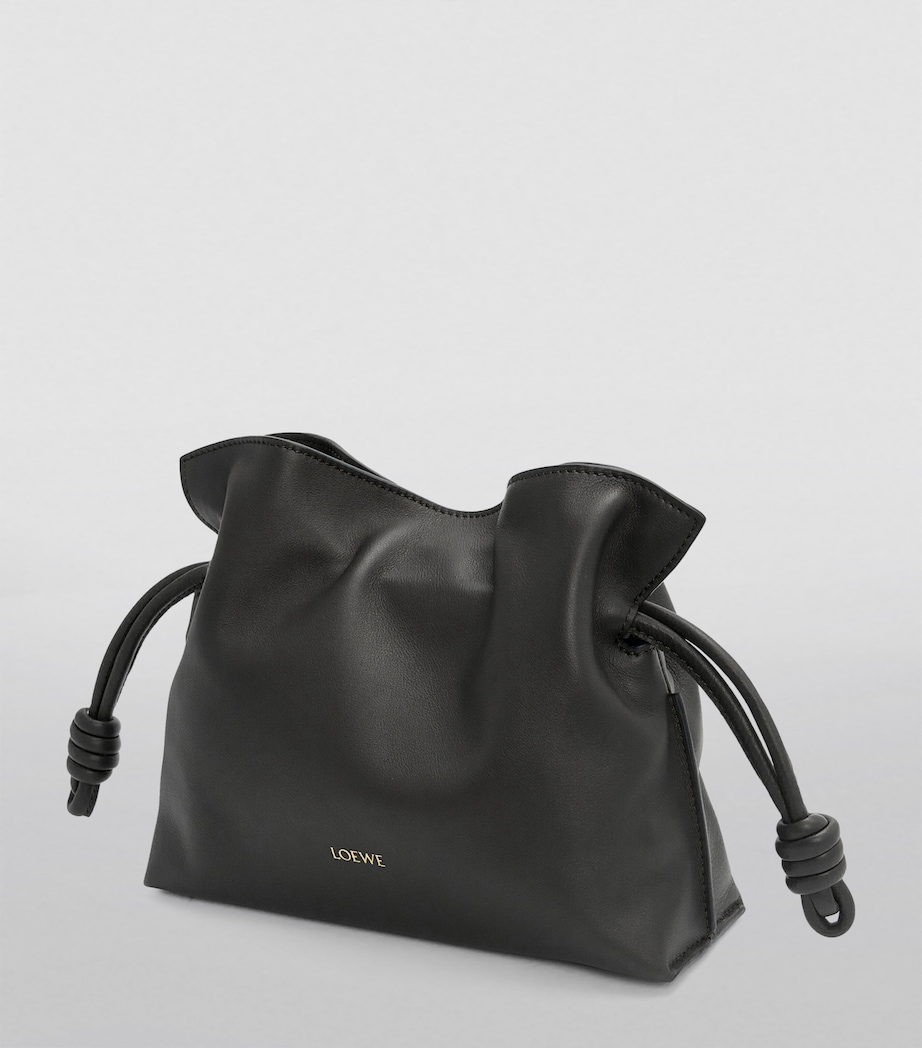 Mini Leather Flamenco Purse BLACK Image 5