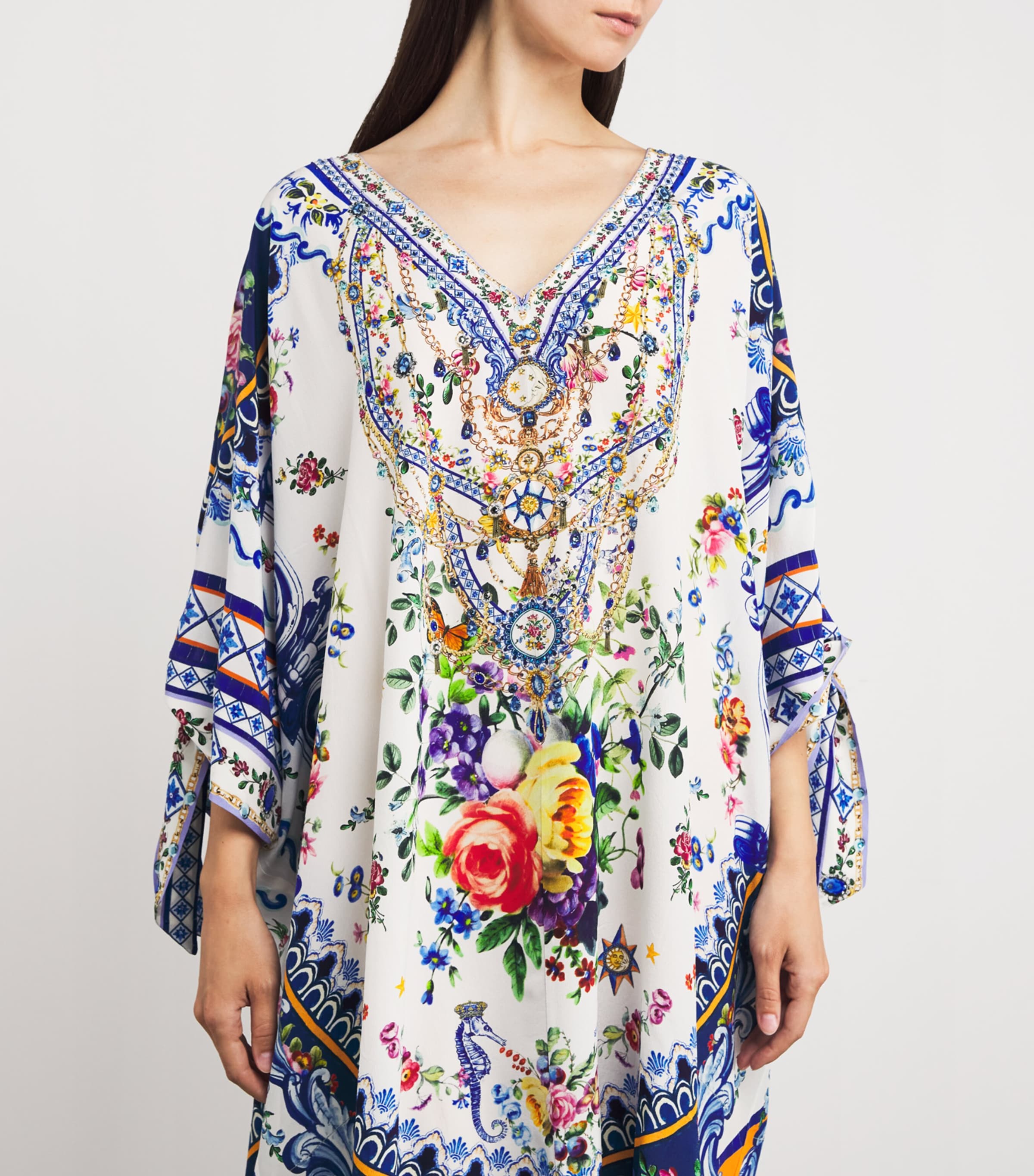 Silk Tiles Darls Short Kaftan TILEDARL Image 4