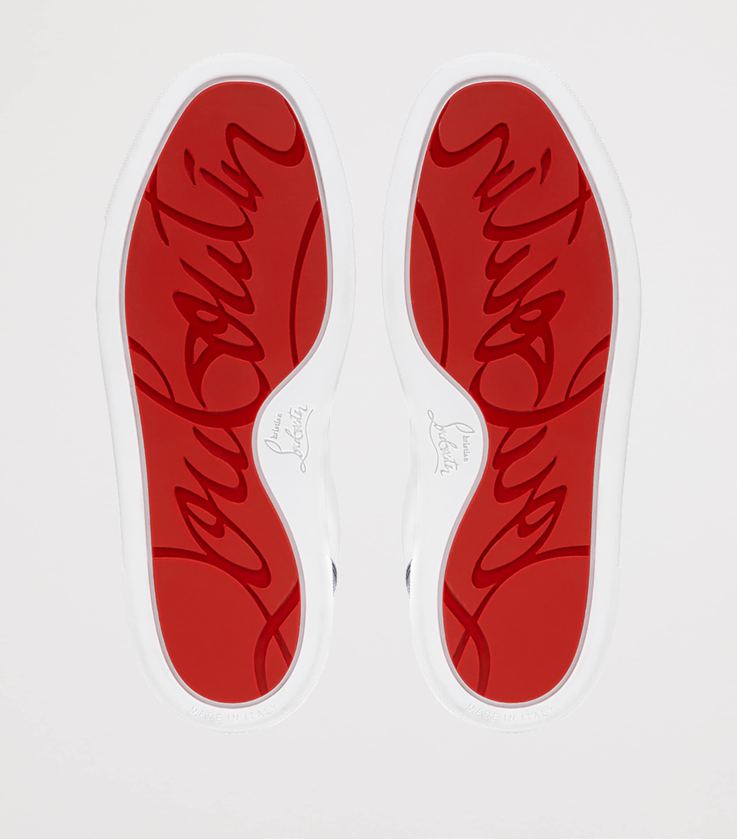 Christian Louboutin Kids 퍼니토 가죽 스니커즈