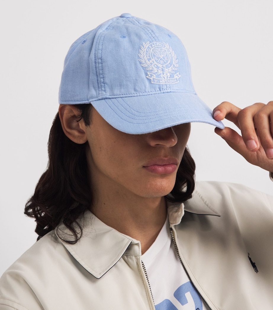 Polo Ralph Lauren x Wimbledon Linen Logo Cap Light Blue X Image 2