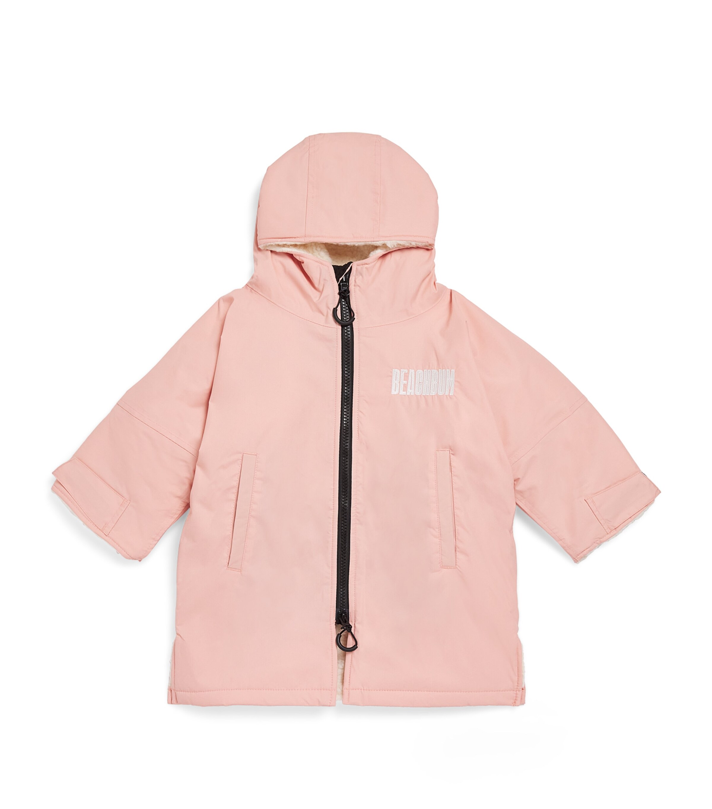 Beach Bum Waterproof Fleece-Lined Brobe (9-12 Years) Soft Pink Image 1