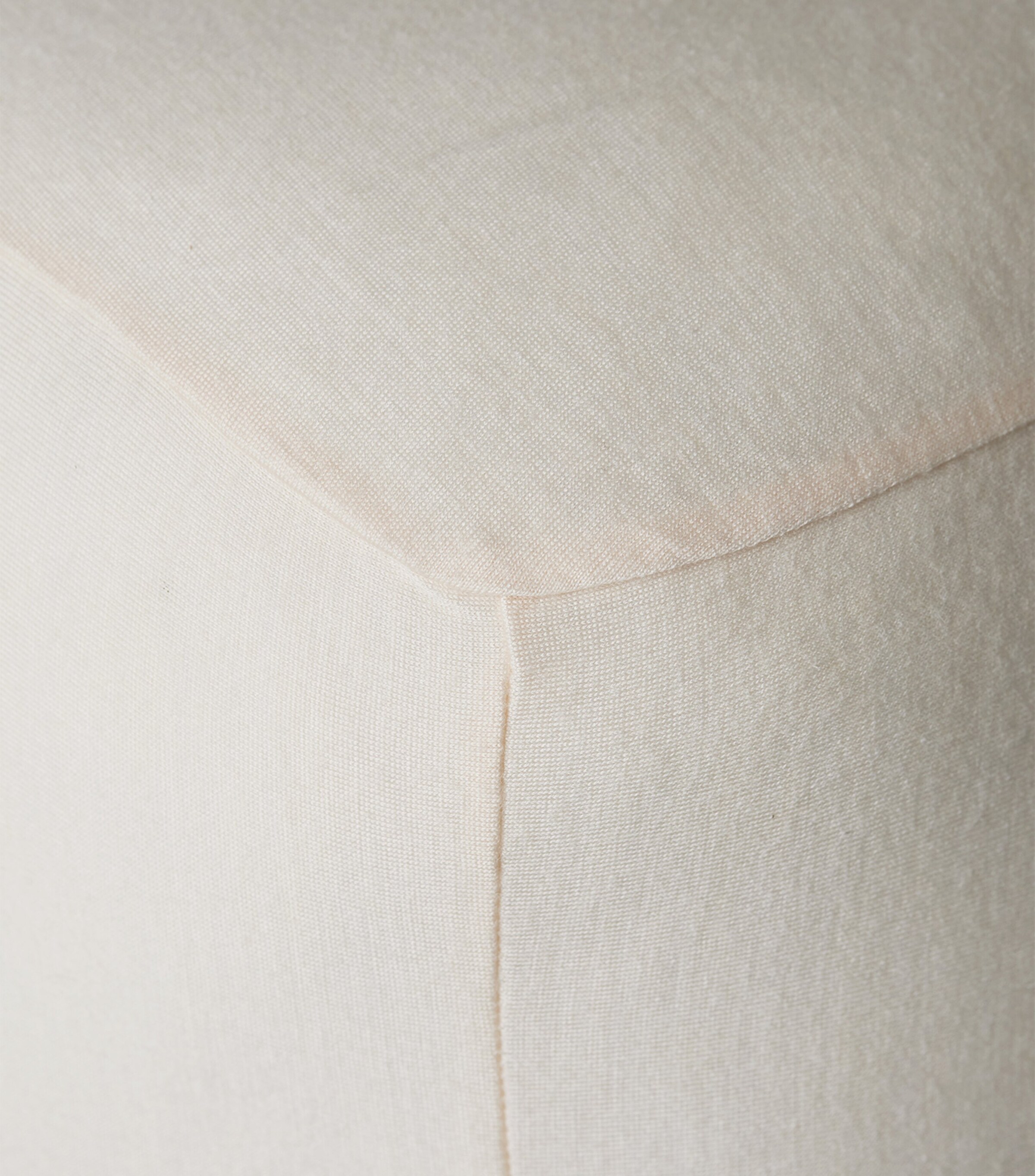 Merino Jersey King Fitted Sheet (150cm x 200cm) IVORY TUSK Image 3