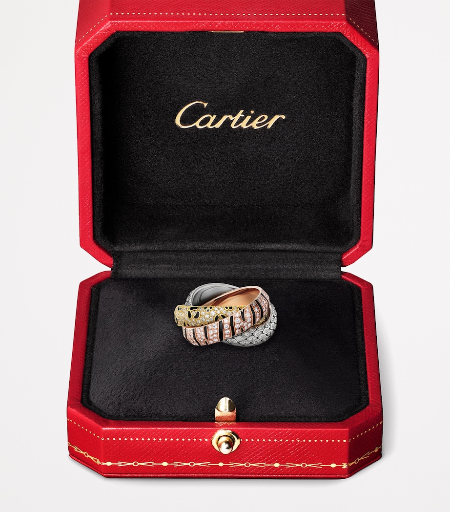 Gold and Diamond Trinity Wild One Ring MULTI Image 5