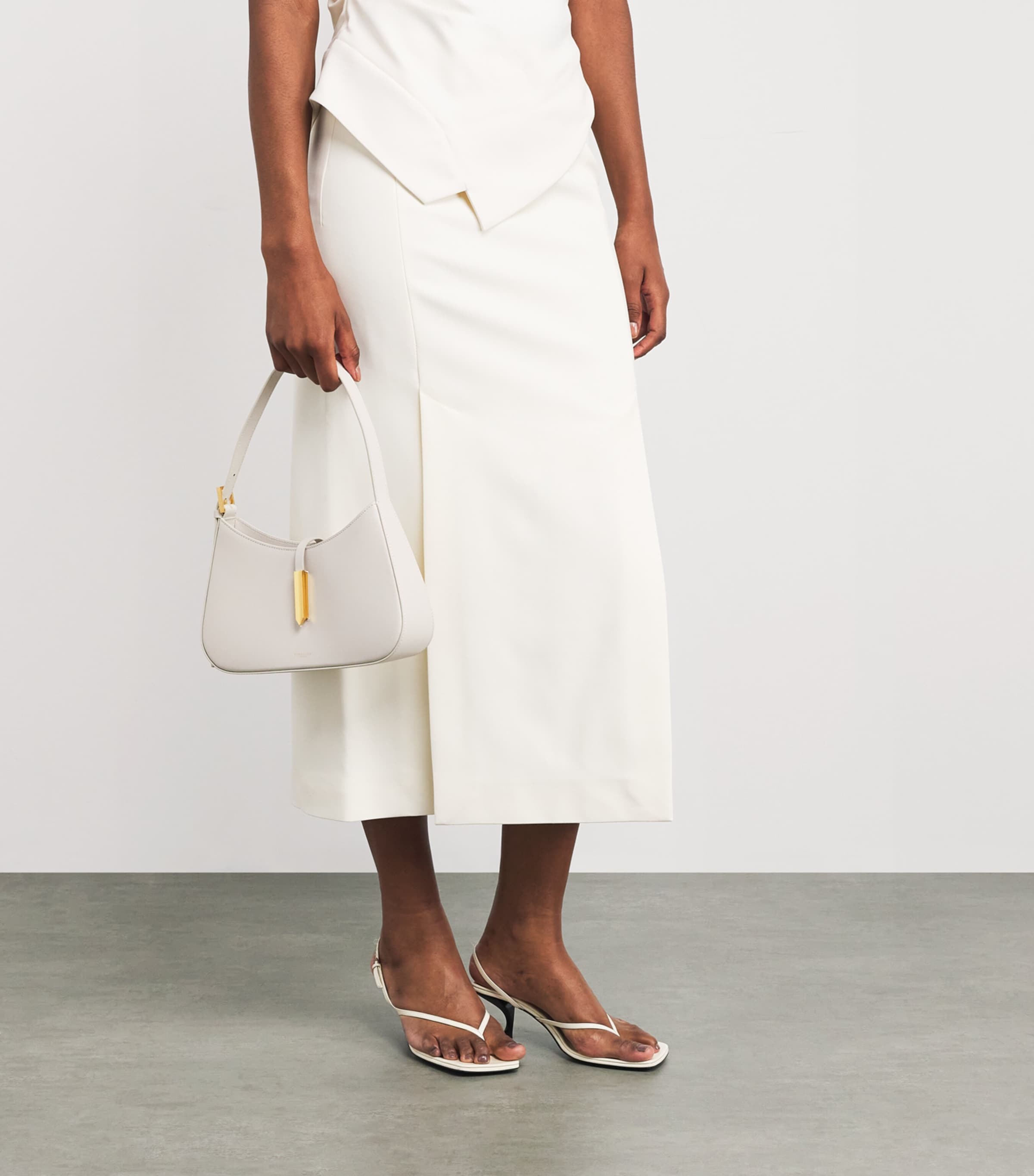 Leather Tokyo Shoulder Bag OFF WHITE F03 Image 2