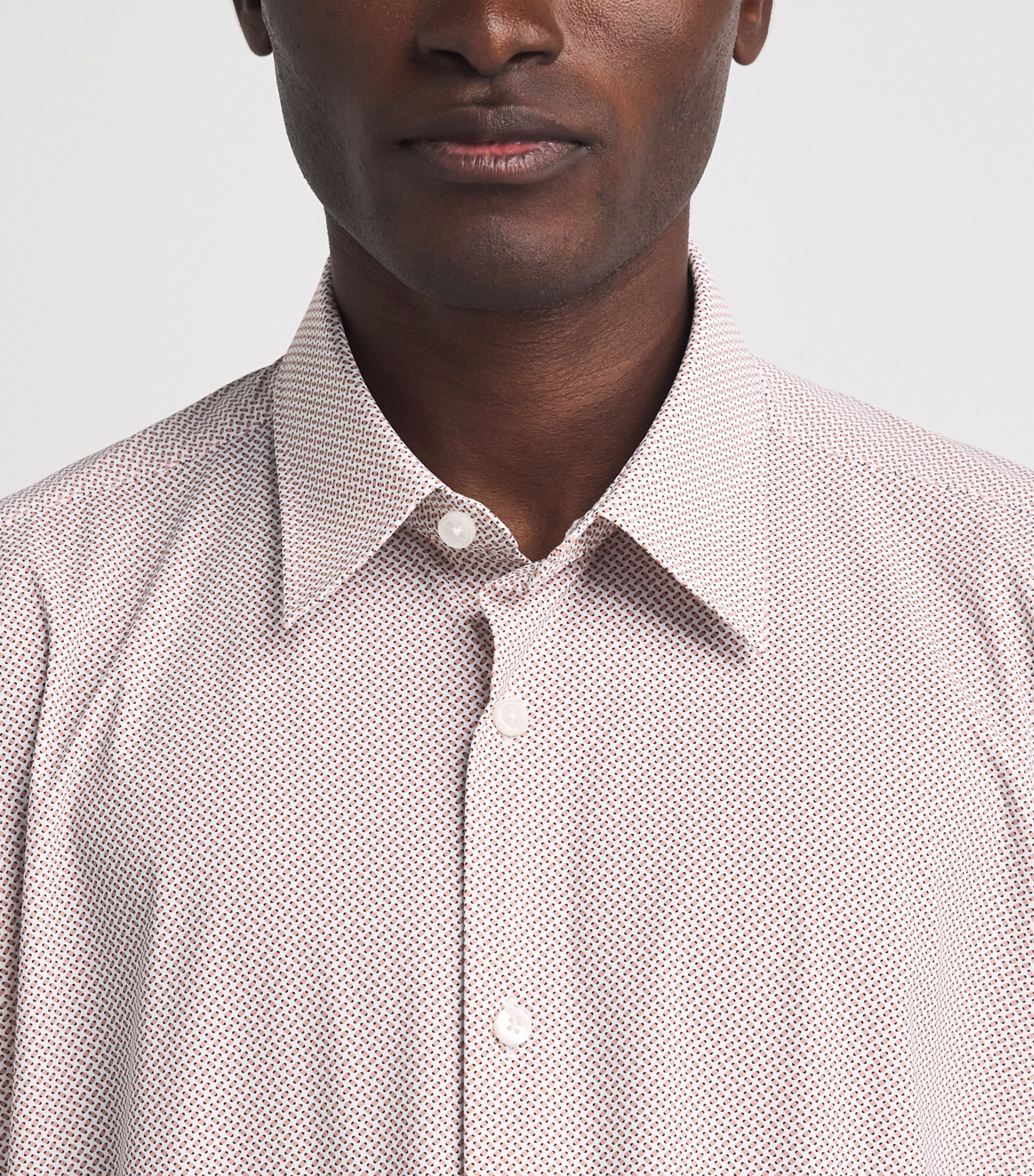 BOSS Mens Slim Liam Shirt Light/pastel Pink Image 3