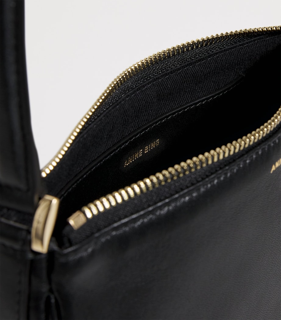 Mini Leather Elly Shoulder Bag BLACK Image 4