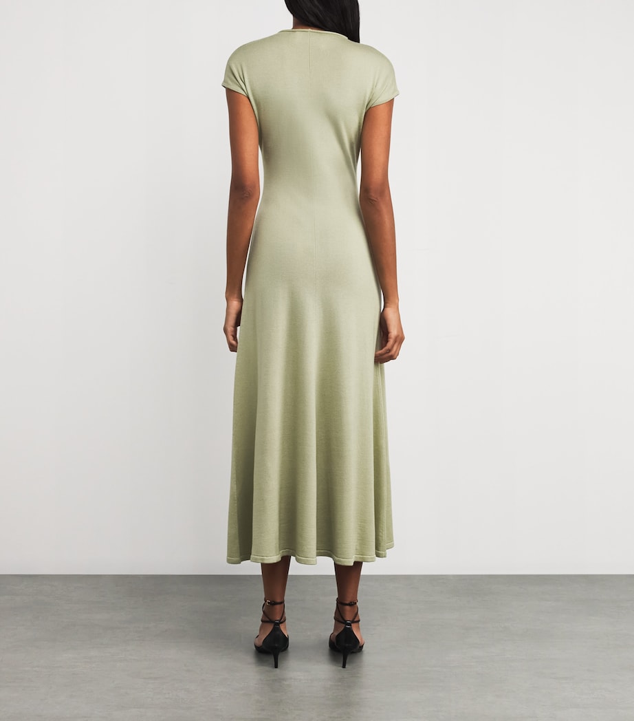 TOVE Green Wool-Silk Lenore Maxi Dress | Harrods US TOVE Green Wool-Silk Lenore Maxi Dress | Harrods US