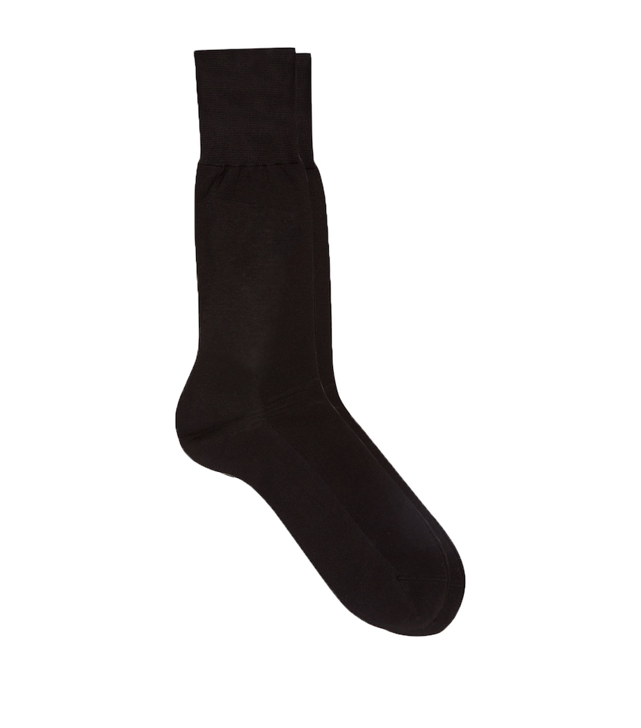 No.9 Fil D’Ecosse Socks BLACK Image 1