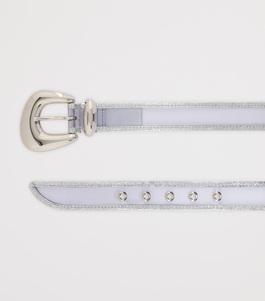 Bubble PVC Patent Leather Belt S082 Image 3