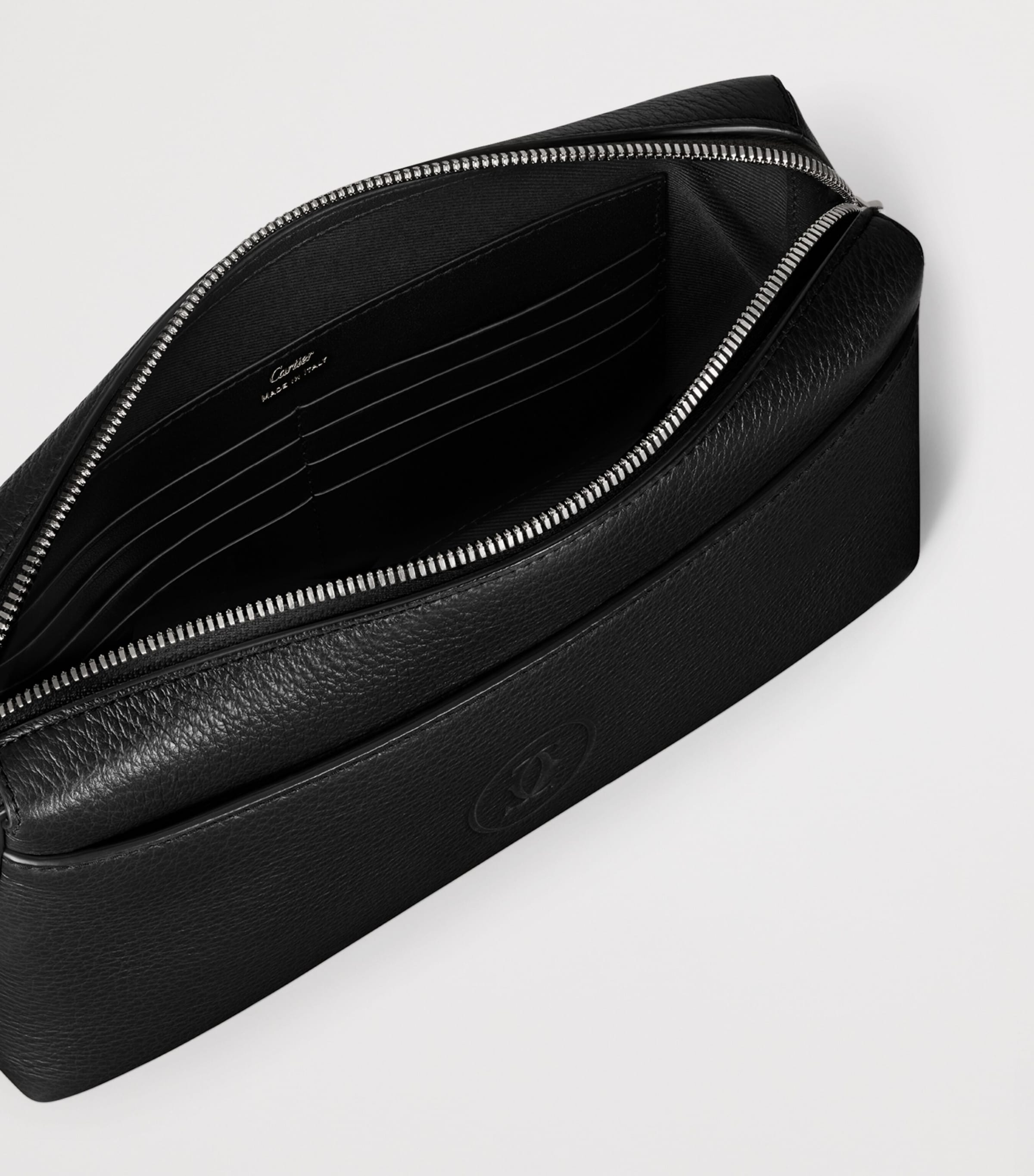 Cartier Small Calfskin Must de Cartier Pouch Black Image 3