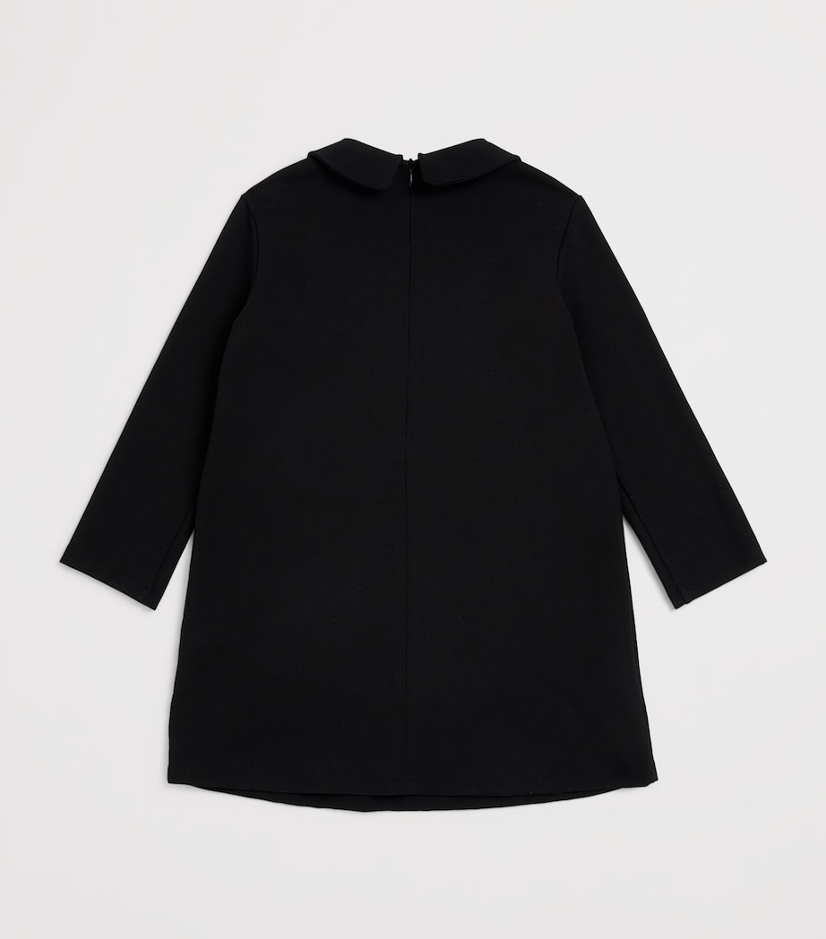 Bow-Embellished Dress (2-10 years) 0910BLACK/MILK Image 2