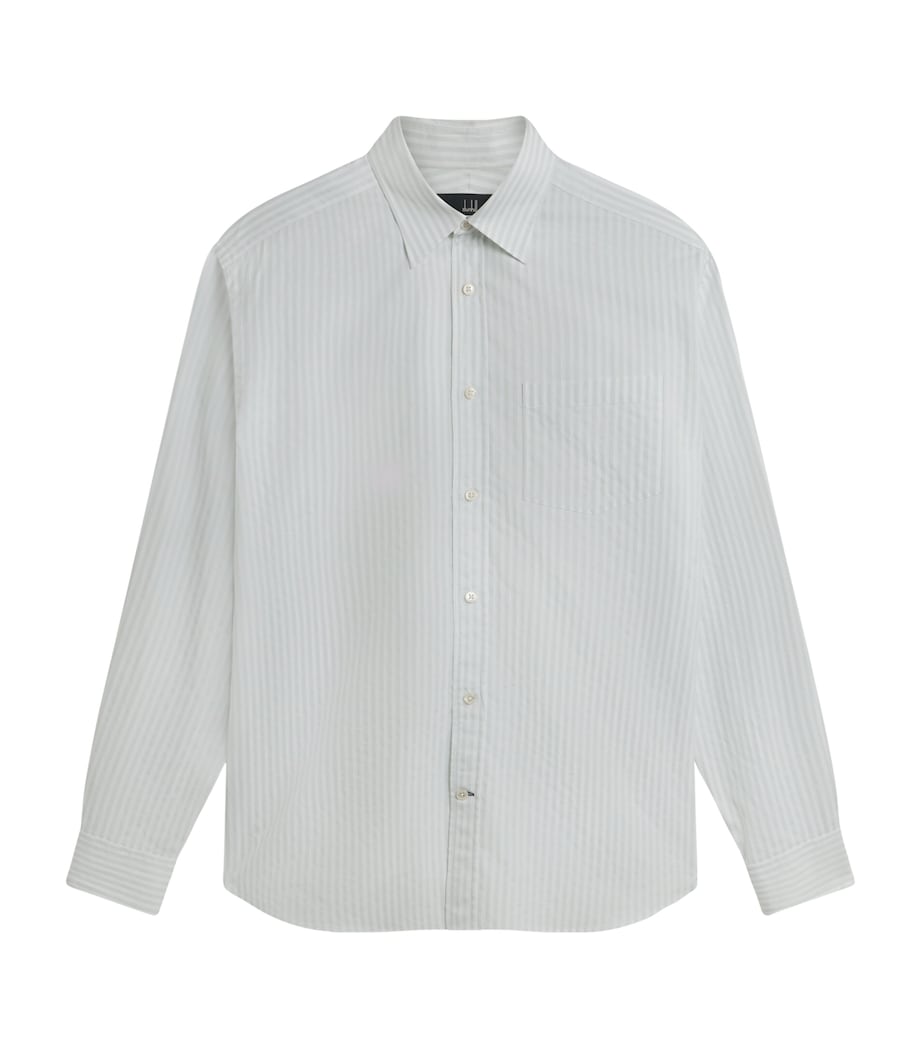 Cotton Bengal Stripe Shirt 335SEAGLASS GREEN Image 1