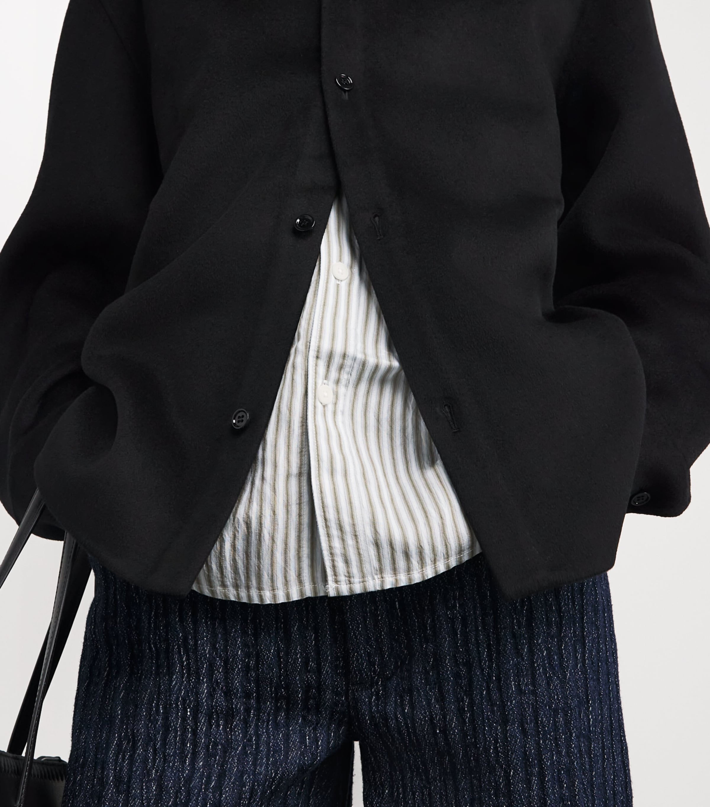 Wool-Cashmere Overshirt BLACK DOUBLÉ CASH Image 6