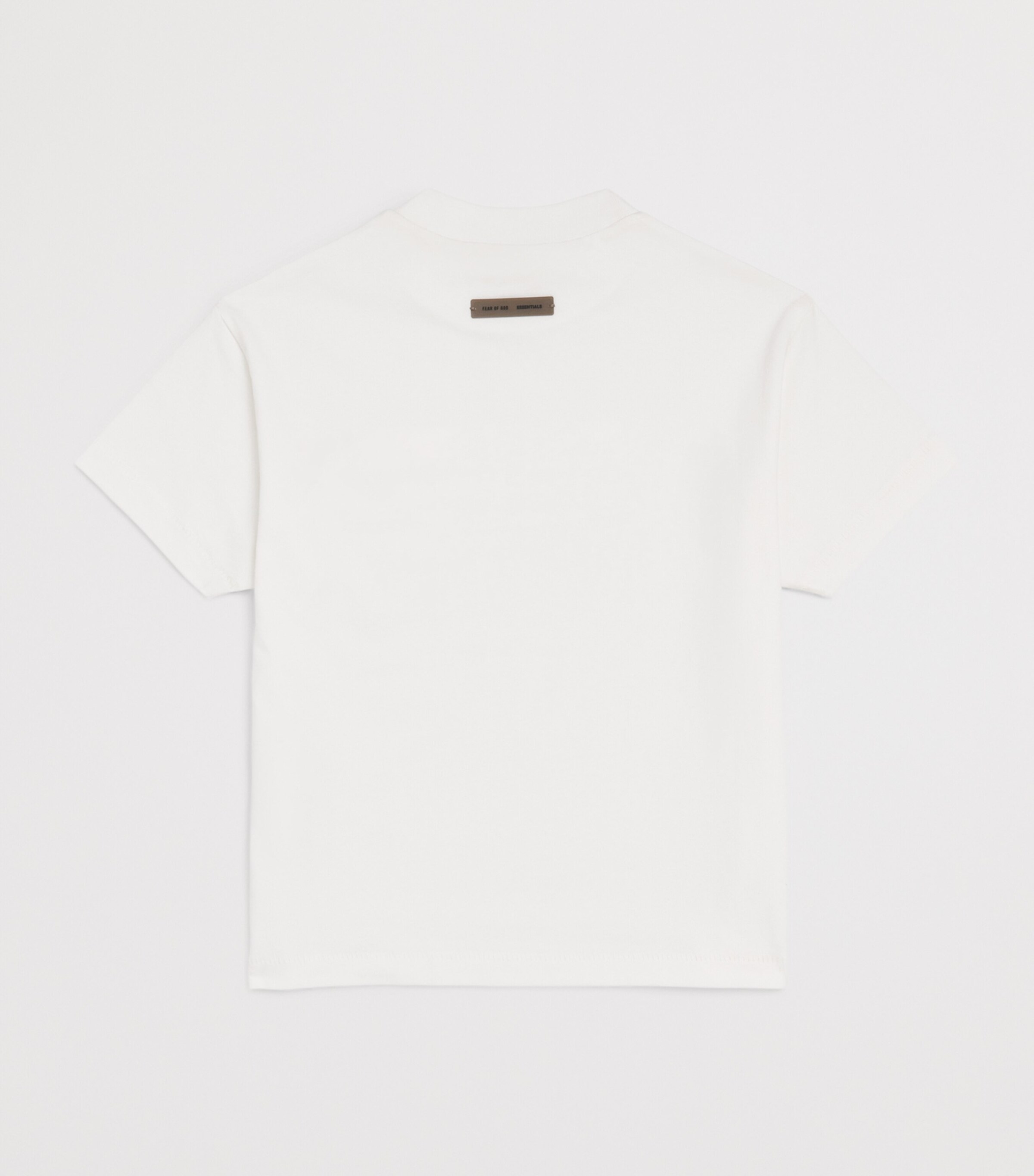 FEAR OF GOD ESSENTIALS KIDS Cotton Logo T-Shirt (2-7 Years) Cloud White Image 2