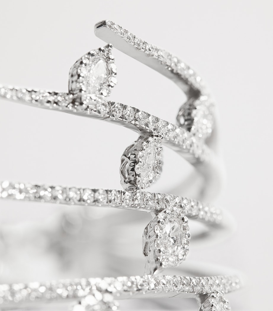 White Gold and Diamond Y-Couture Choker WHITE GOLD Image 5