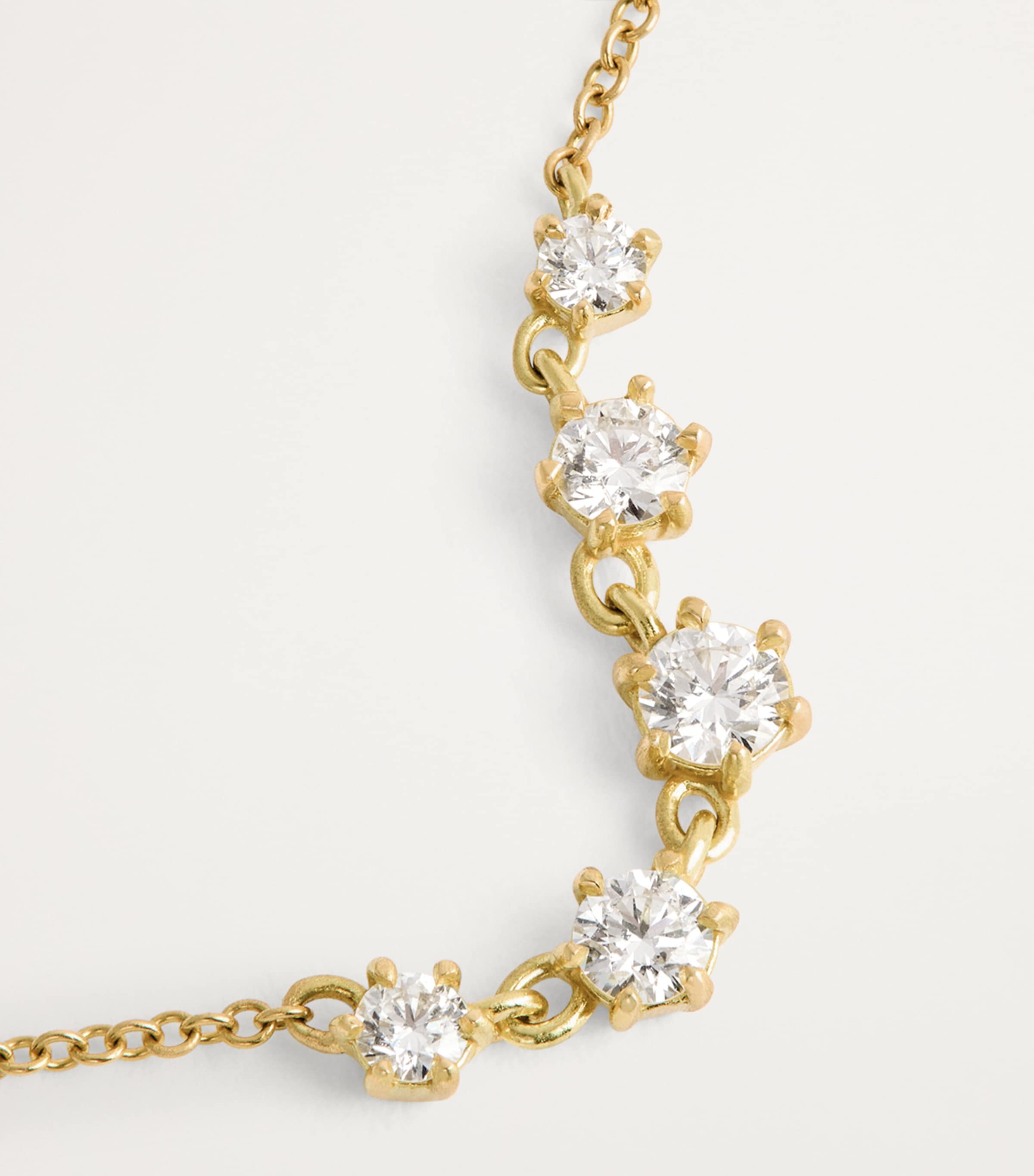 Mini Yellow Gold and Diamond Penelope Necklace YELLOW GOLD Image 5