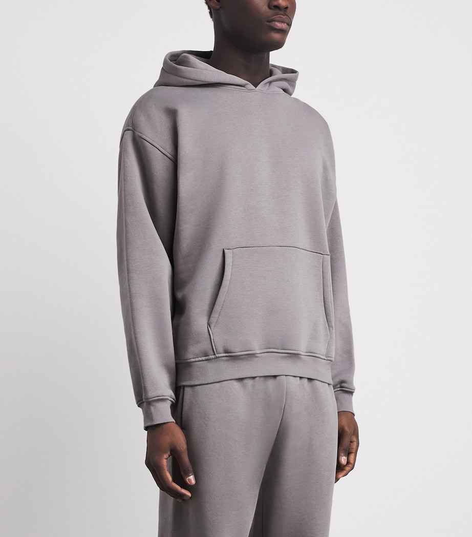 Skims Mens Fleece Lounge Relaxed Hoodie Pl Plo Shadow Image 4